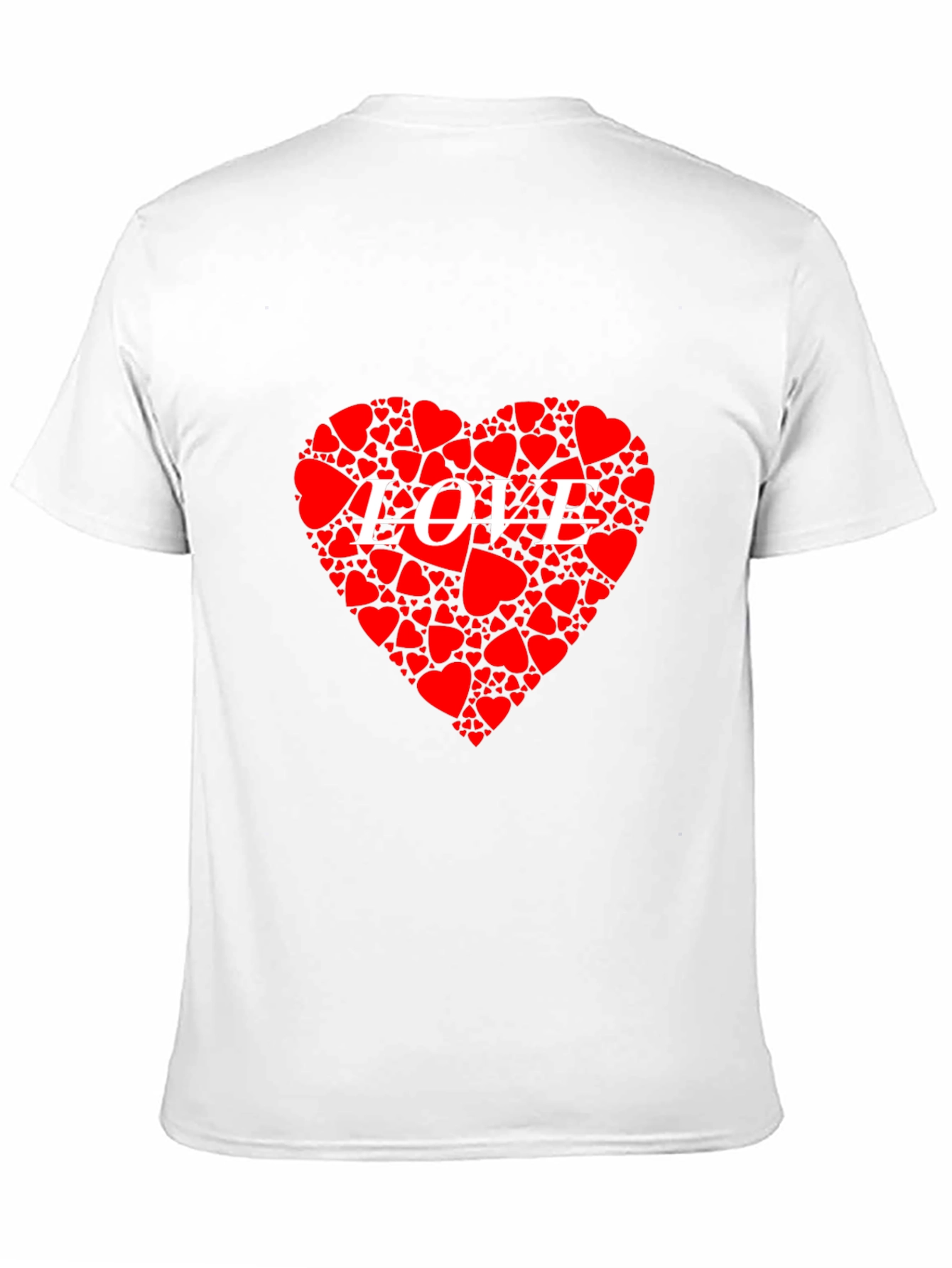 Heart LOVE Graphic Black T-Shirt