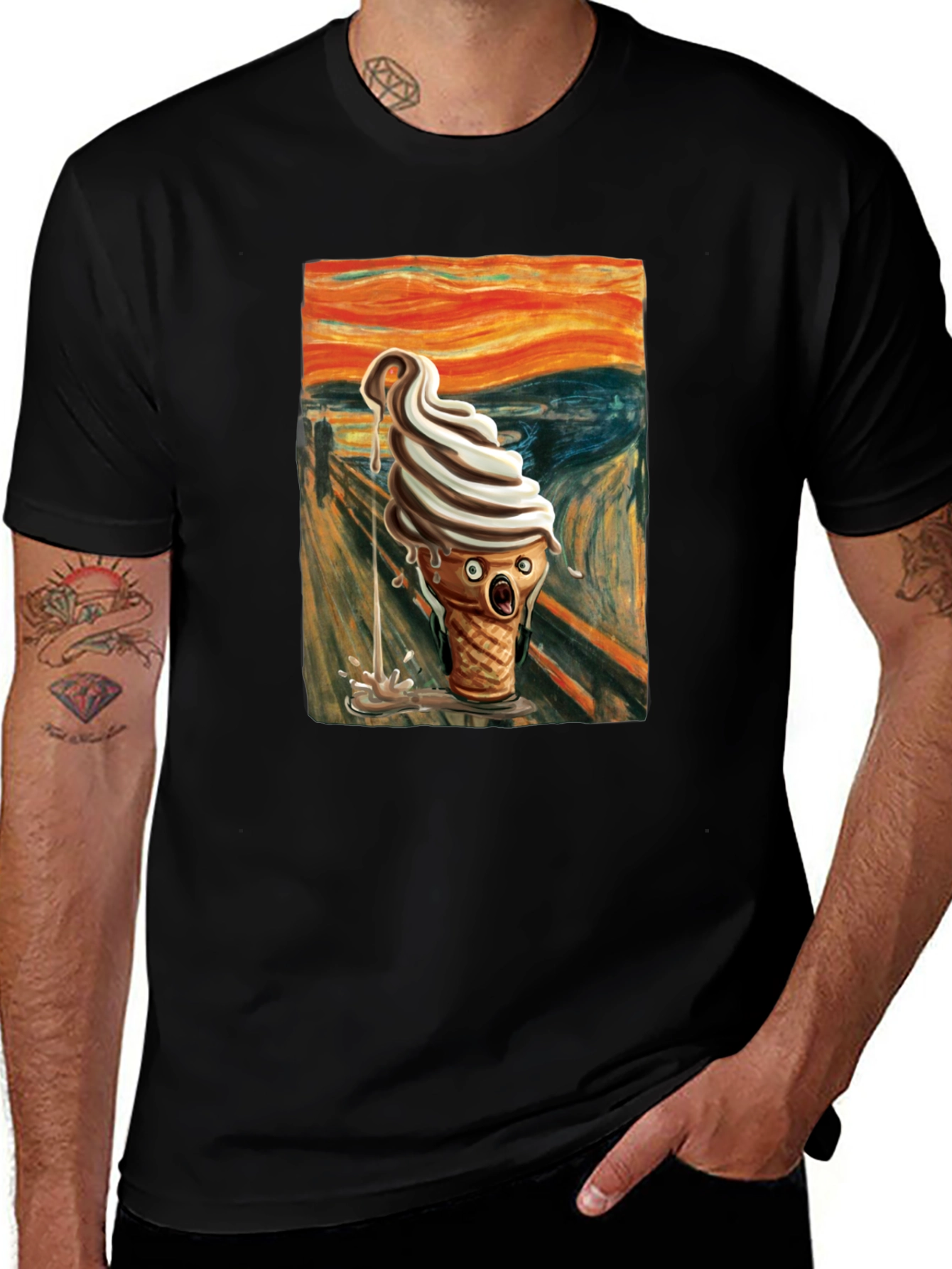 Scream Ice Cream T-Shirt - Art Inspired Tee