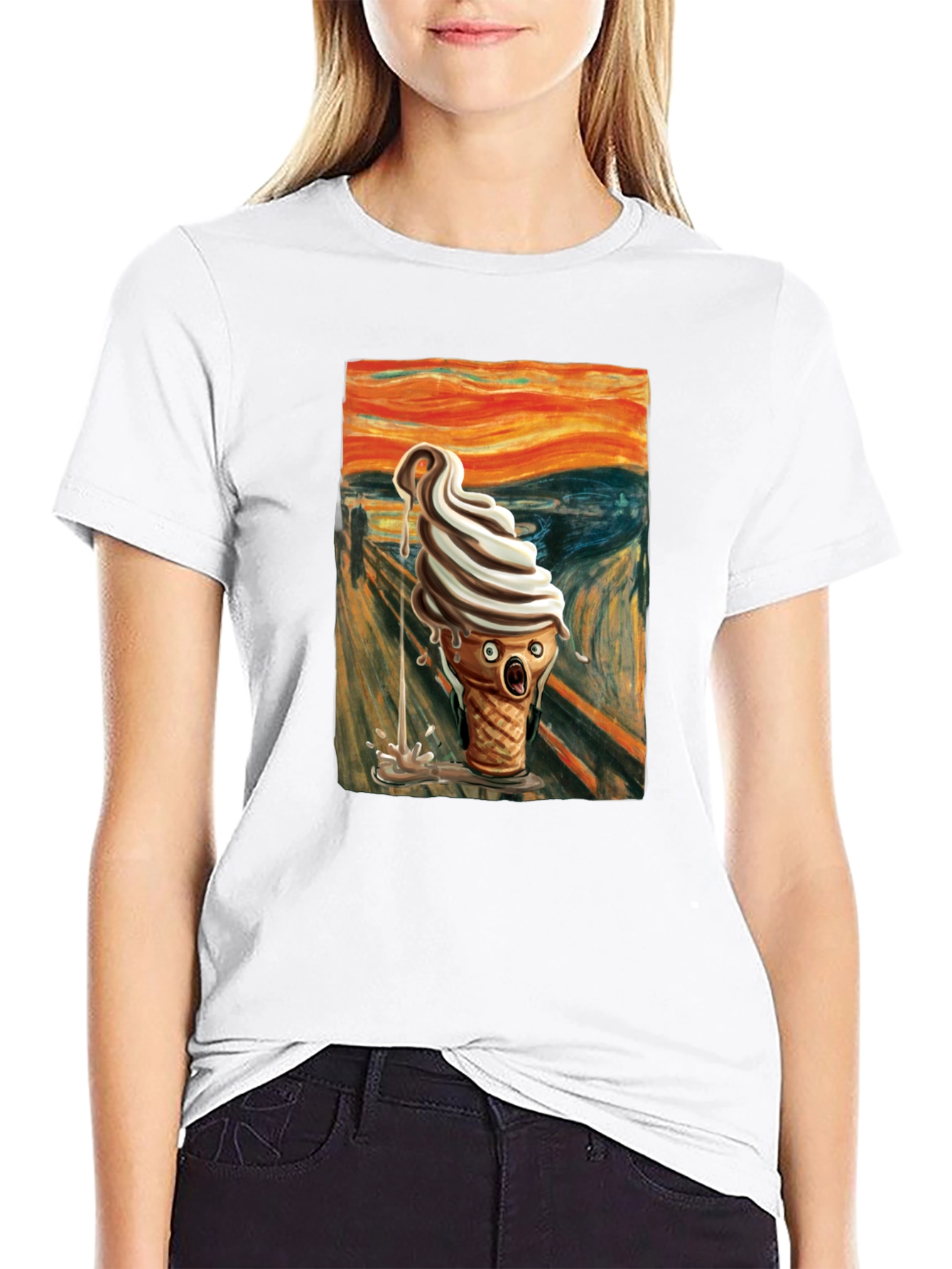 Scream Ice Cream T-Shirt - Art Inspired Tee