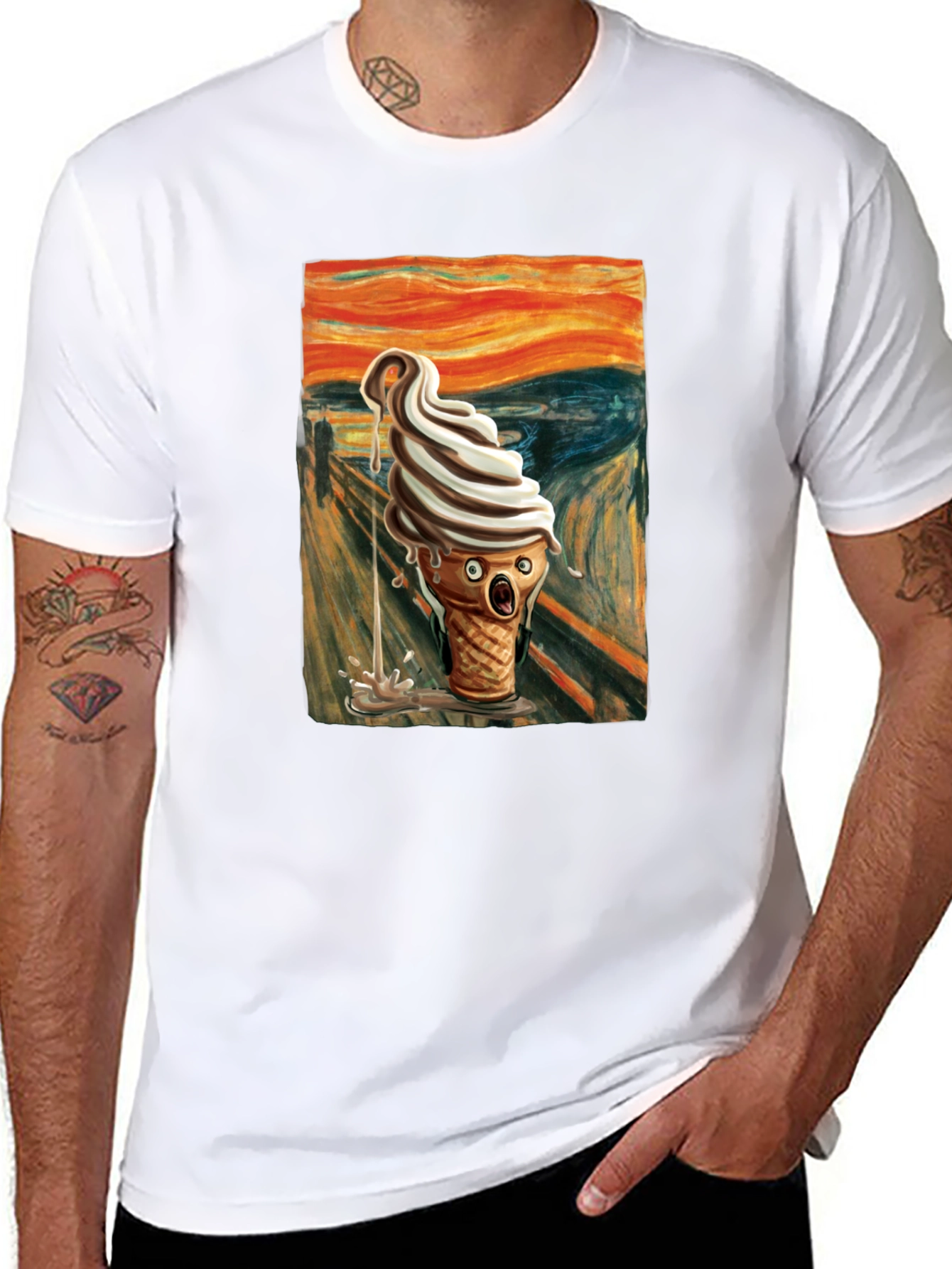 Scream Ice Cream T-Shirt - Art Inspired Tee