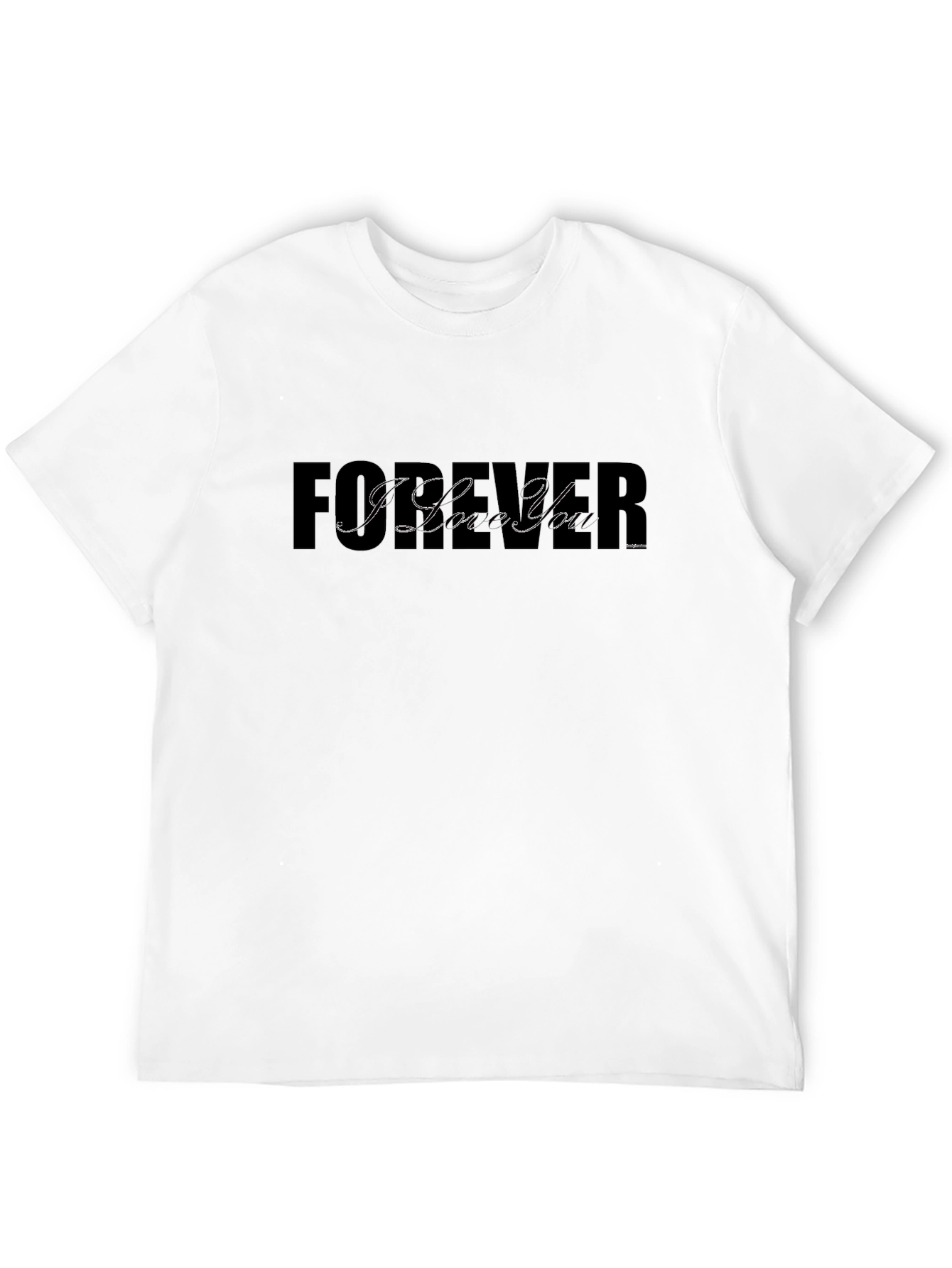 Forever Im Yours Graphic Black T-Shirt