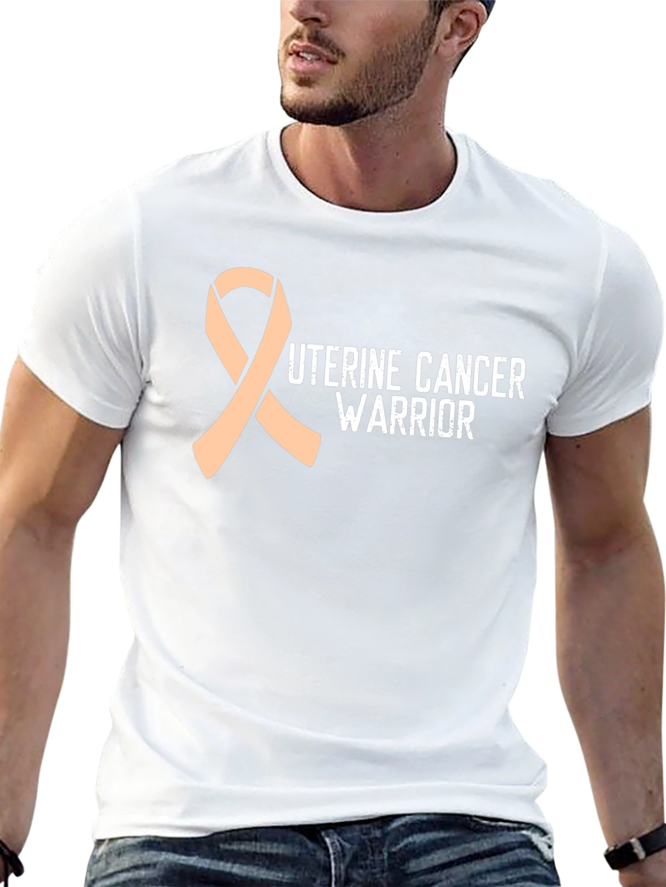 Uterine Cancer Warrior Ribbon T-Shirt