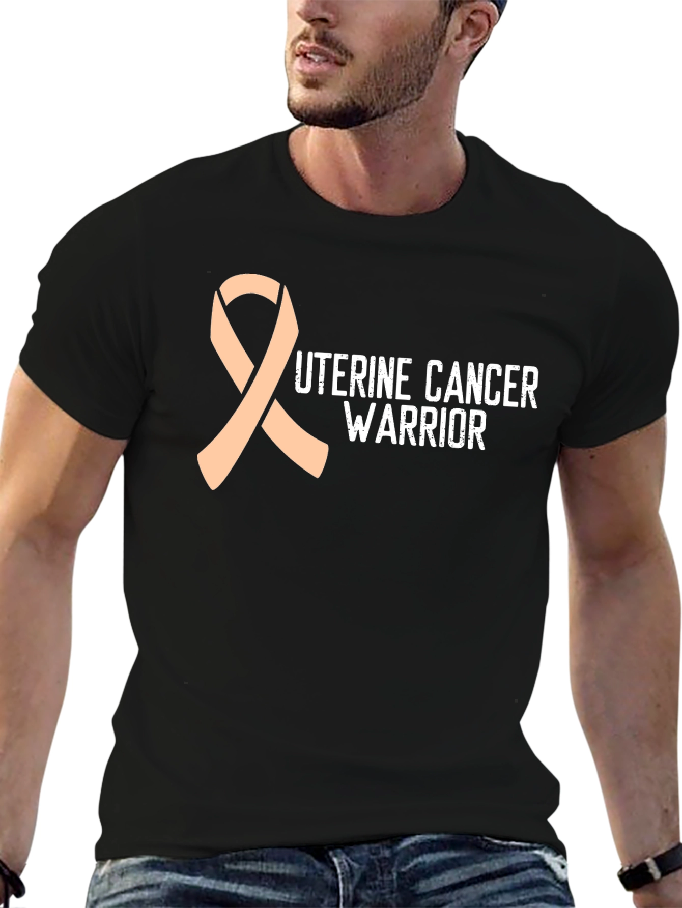 Uterine Cancer Warrior Ribbon T-Shirt