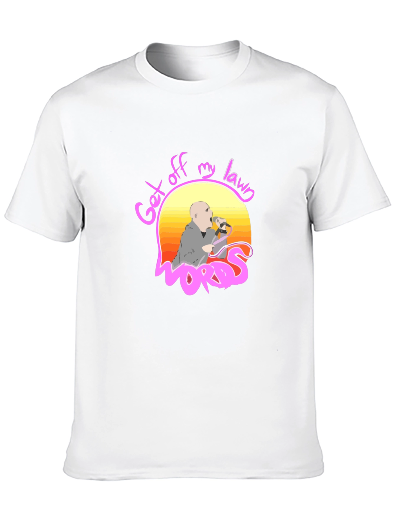Get Off My Lawn Graphic Tee - Black