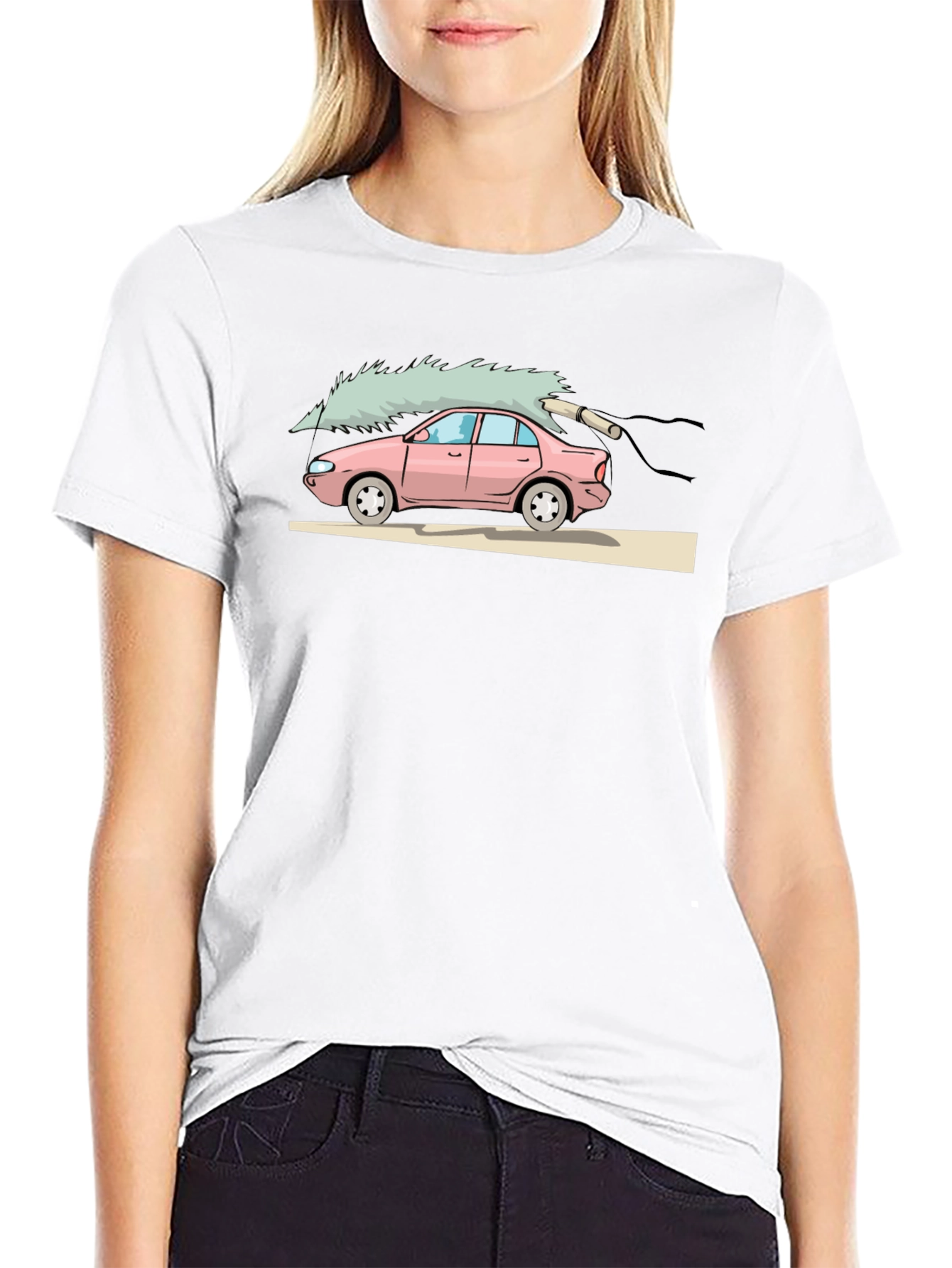 Christmas Tree Car Graphic Tee