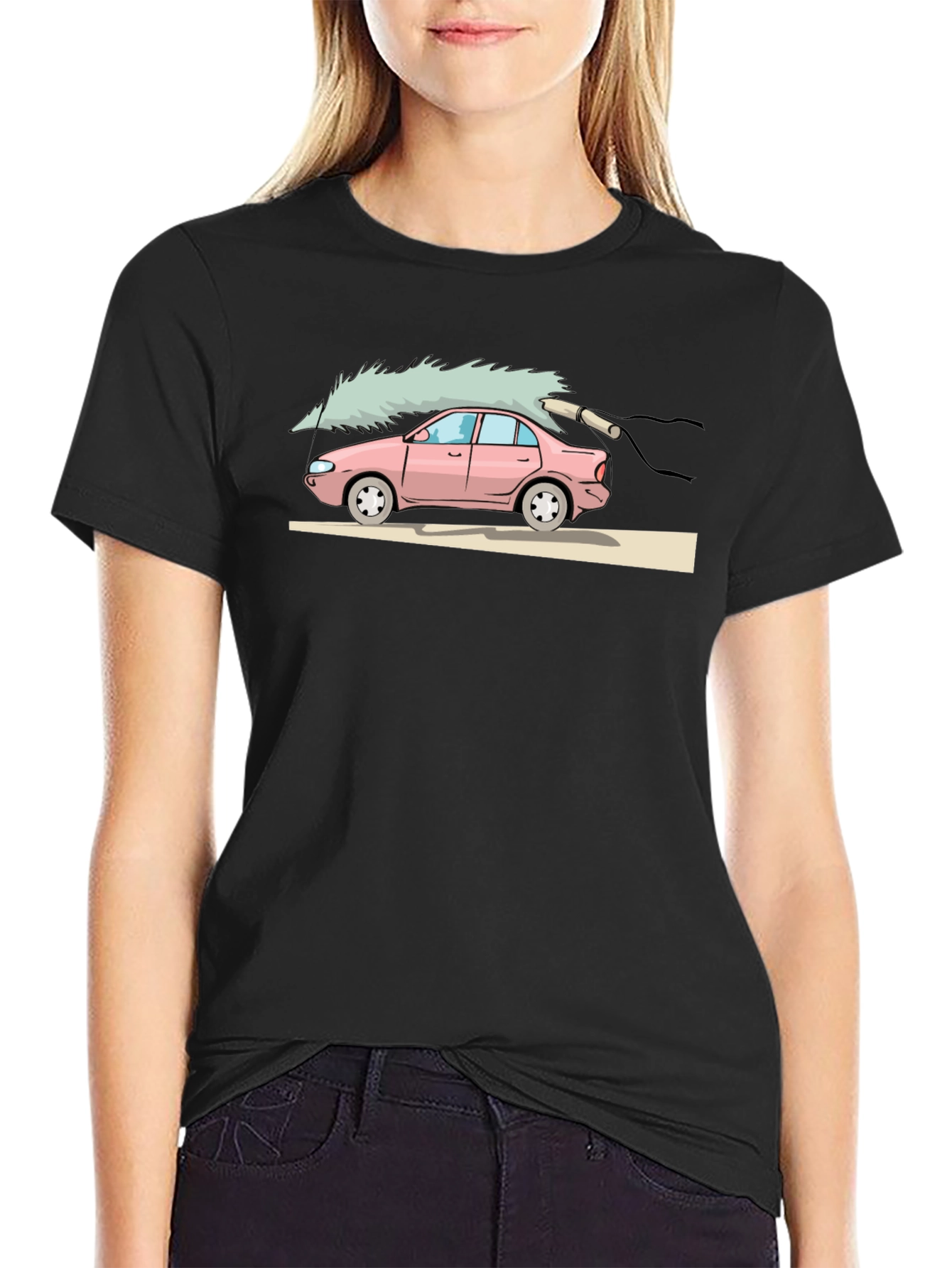 Christmas Tree Car Graphic Tee