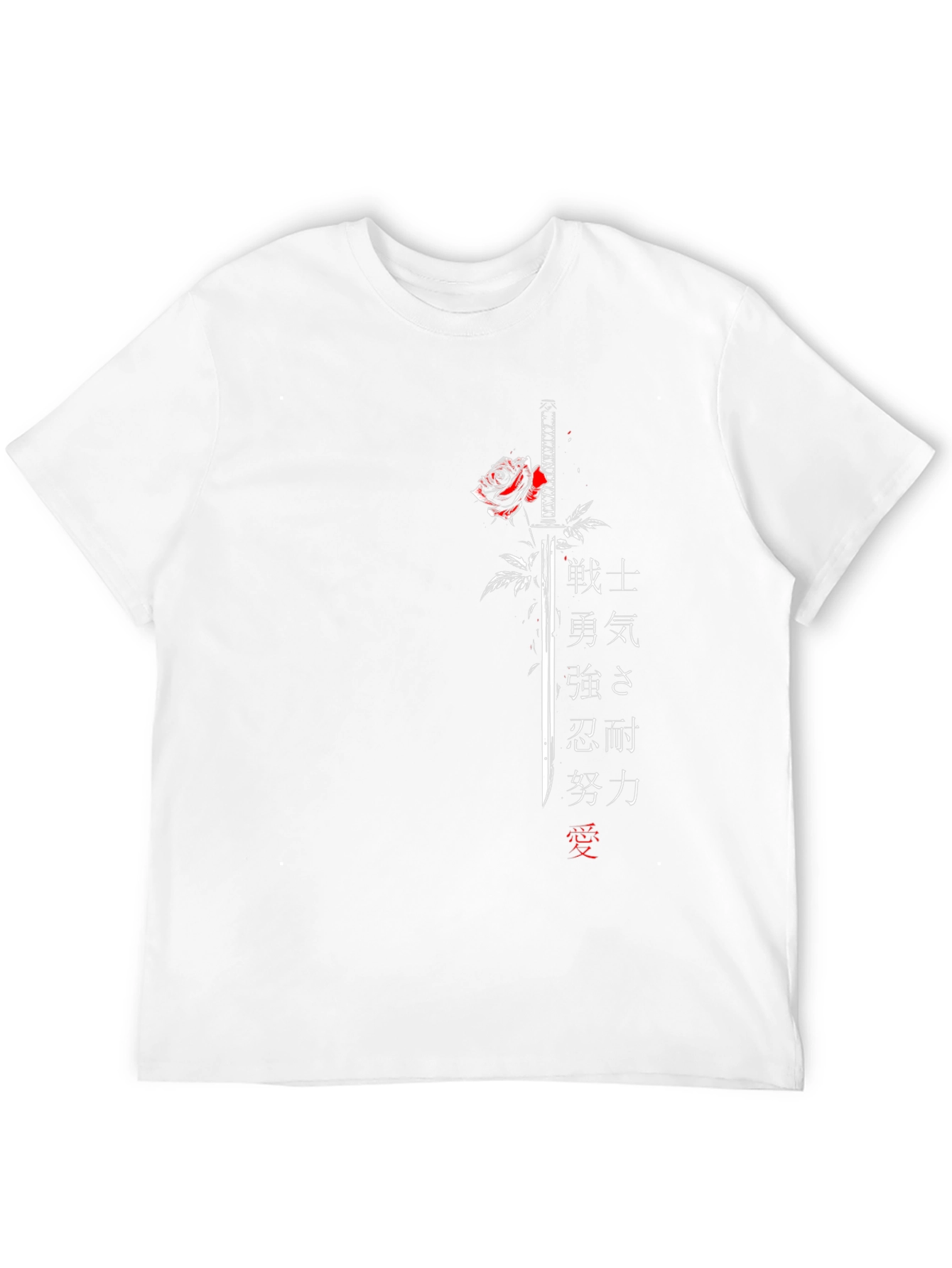 Samurai Sword & Rose Graphic Tee