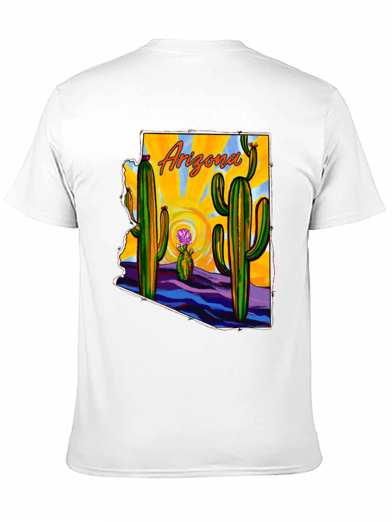 Arizona Cactus State Graphic T-Shirt