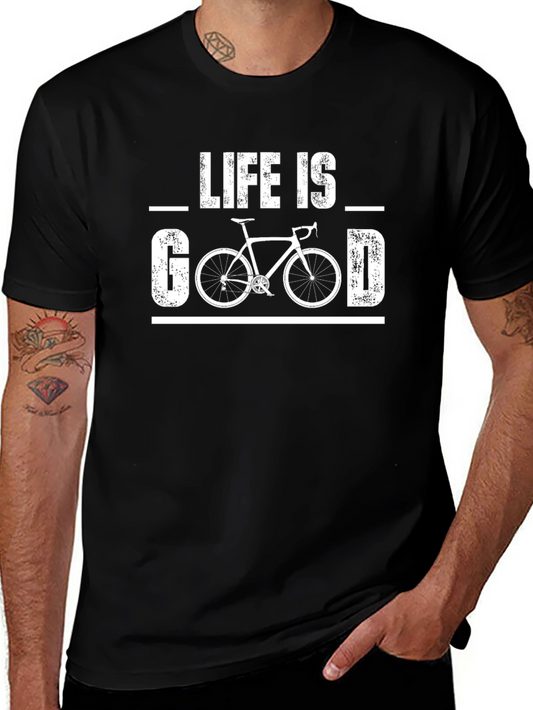 Life is Good Cycling T-Shirt - Black