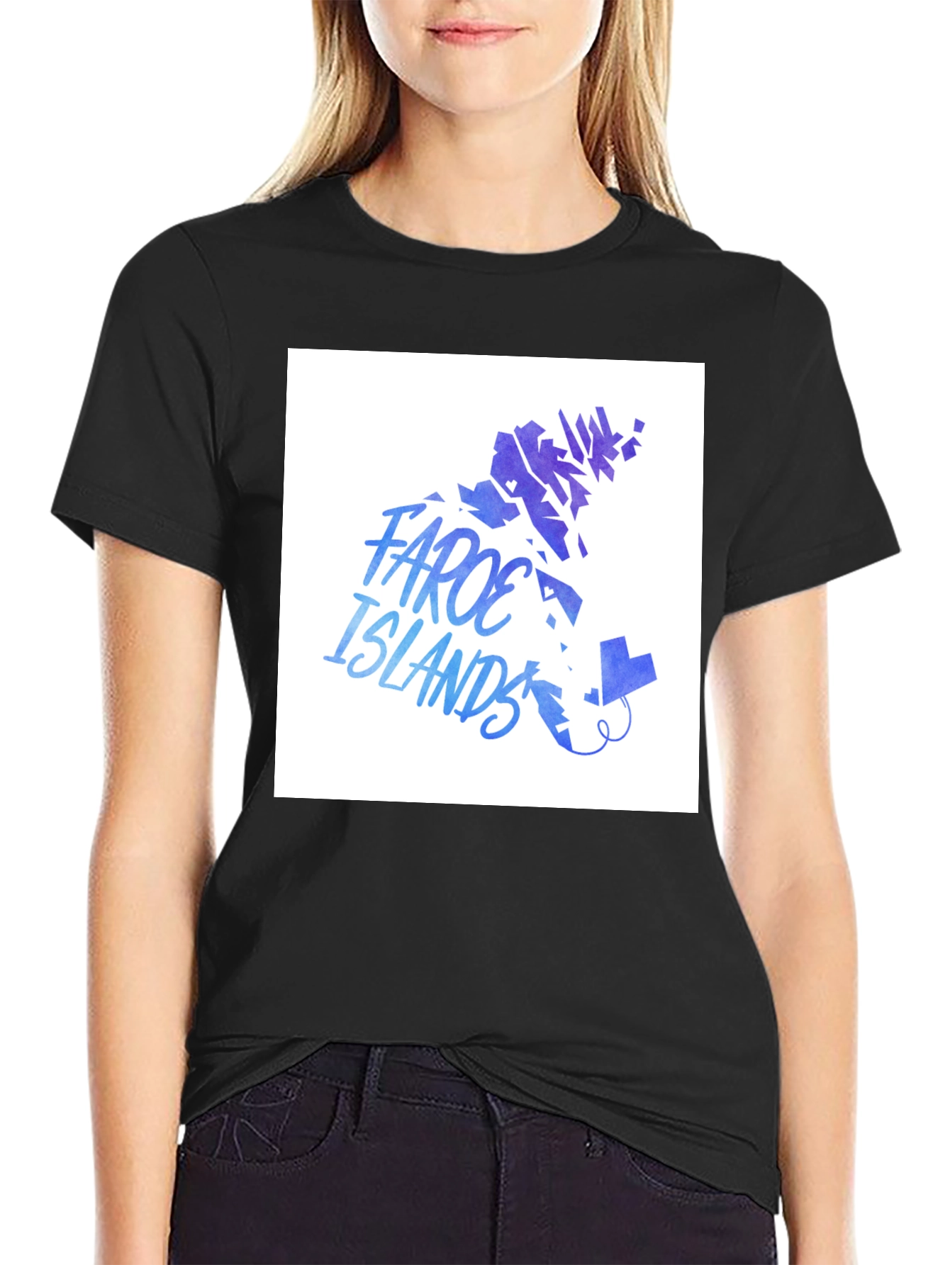 Faroe Islands Graphic Tee - Black Casual T-Shirt