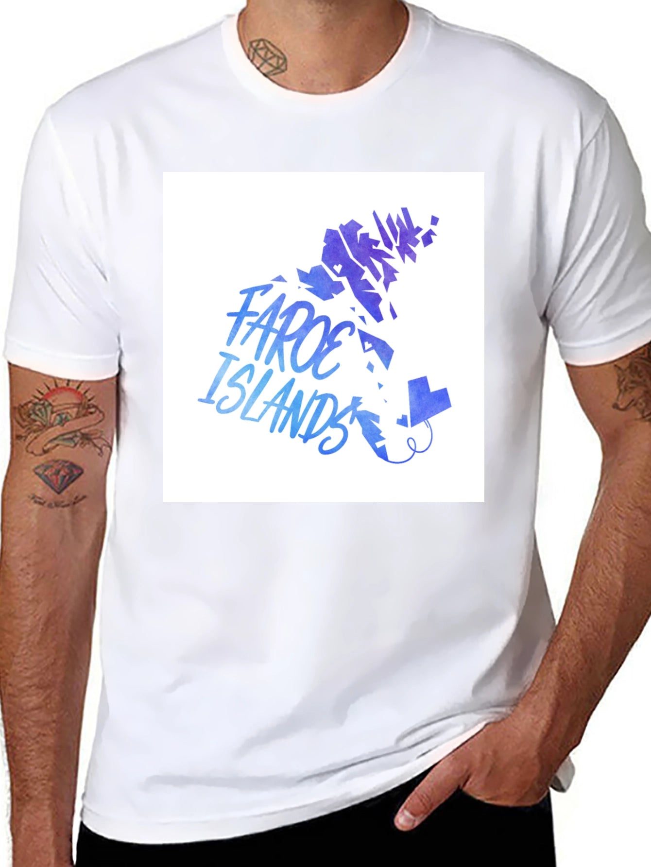 Faroe Islands Graphic Tee - Black Casual T-Shirt