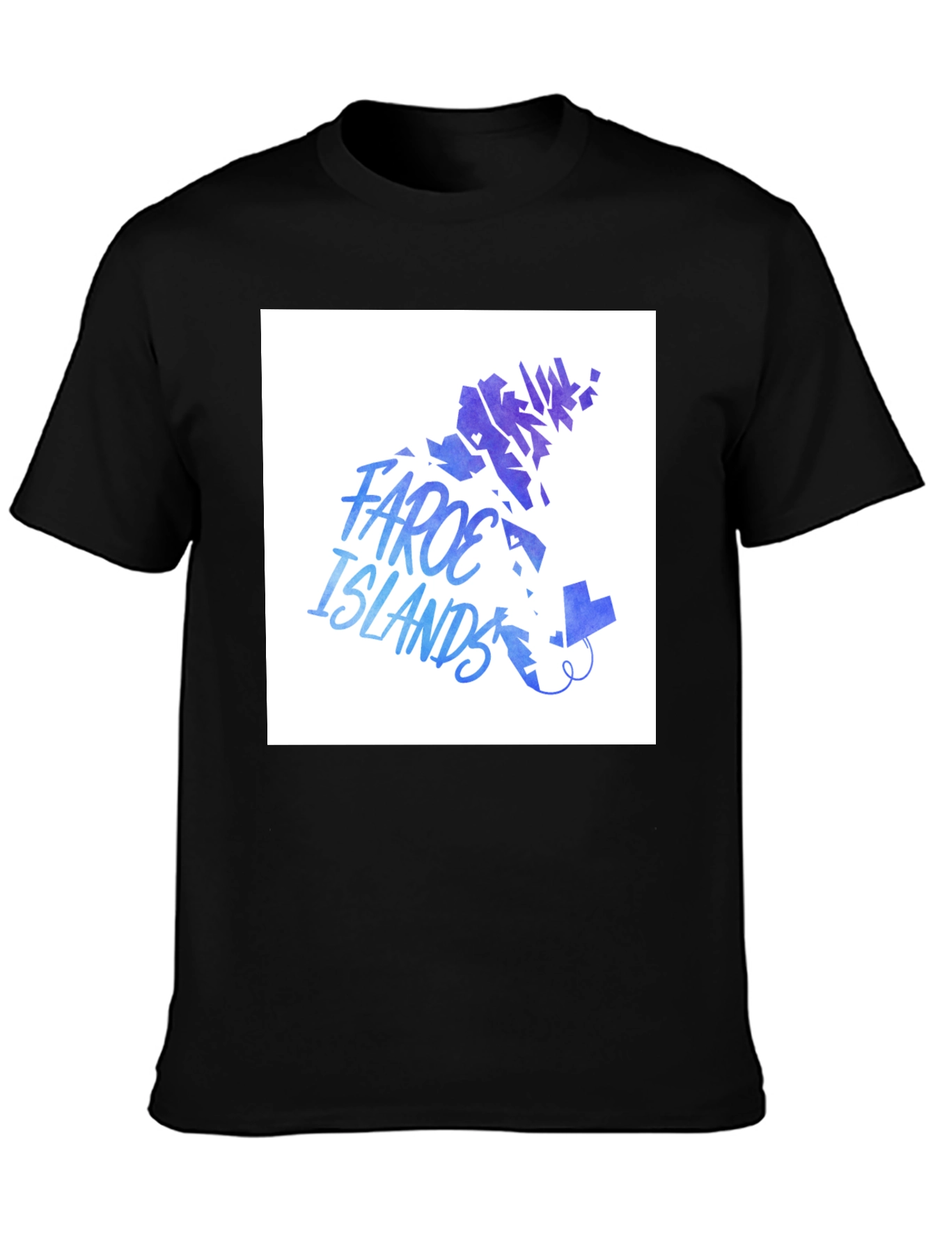 Faroe Islands Graphic Tee - Black Casual T-Shirt