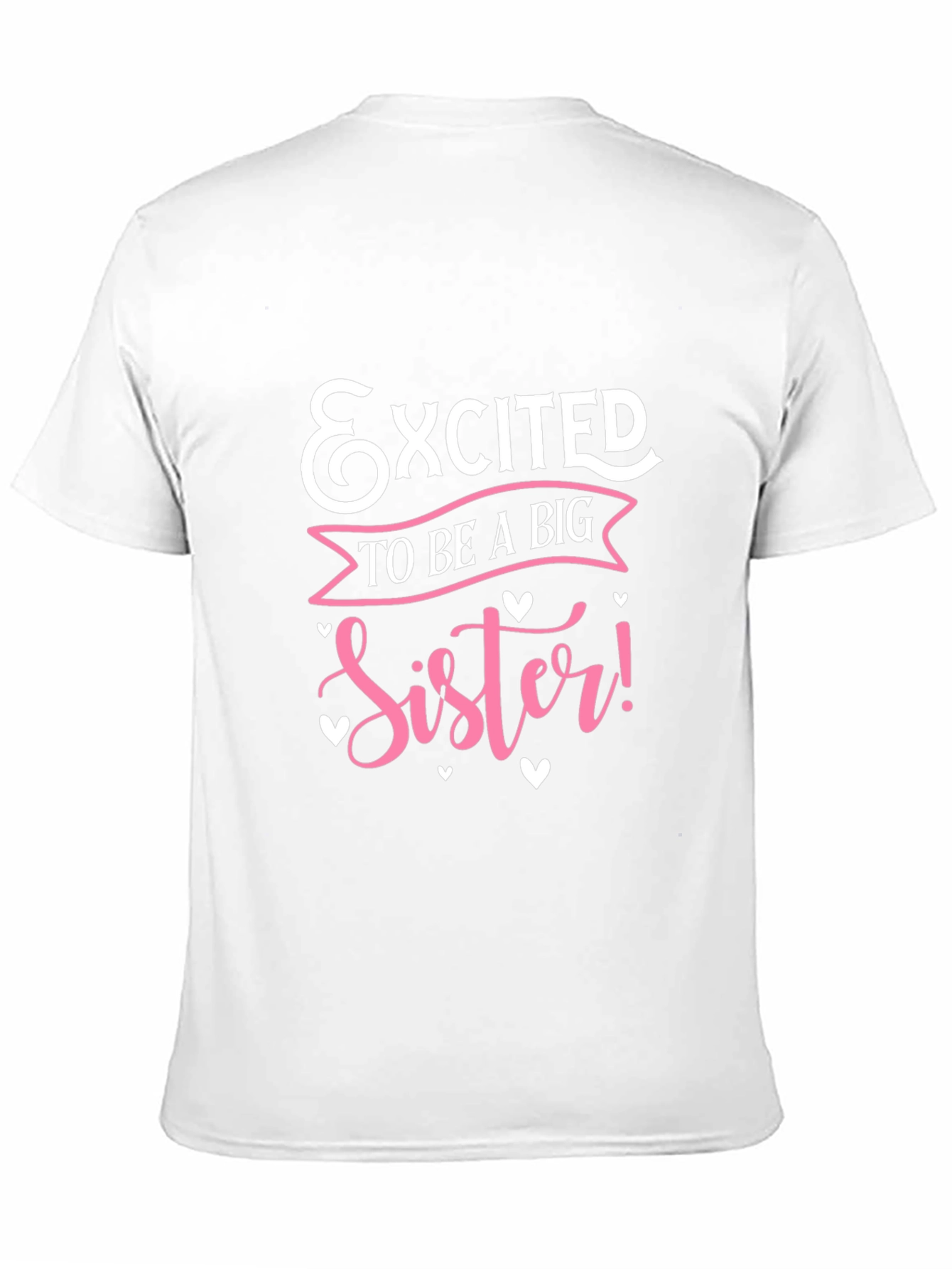 Excited to be a Big Sister Black T-Shirt