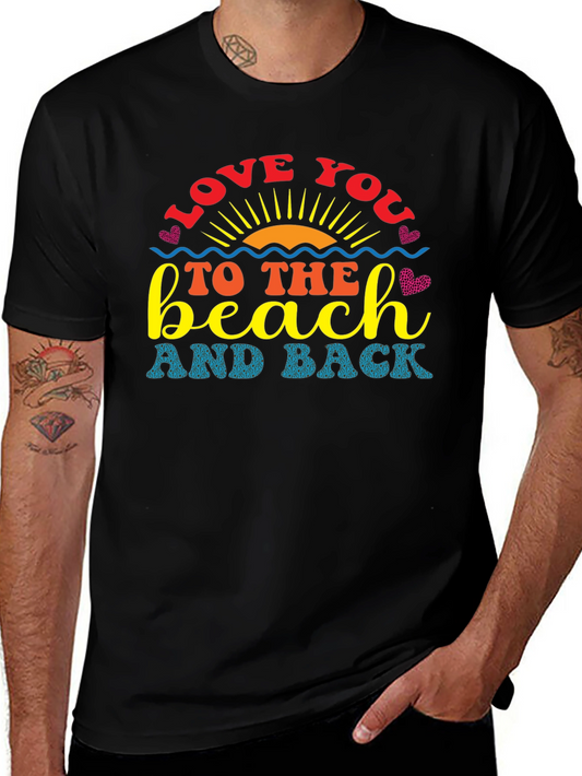 Love You To The Beach Graphic T-Shirt