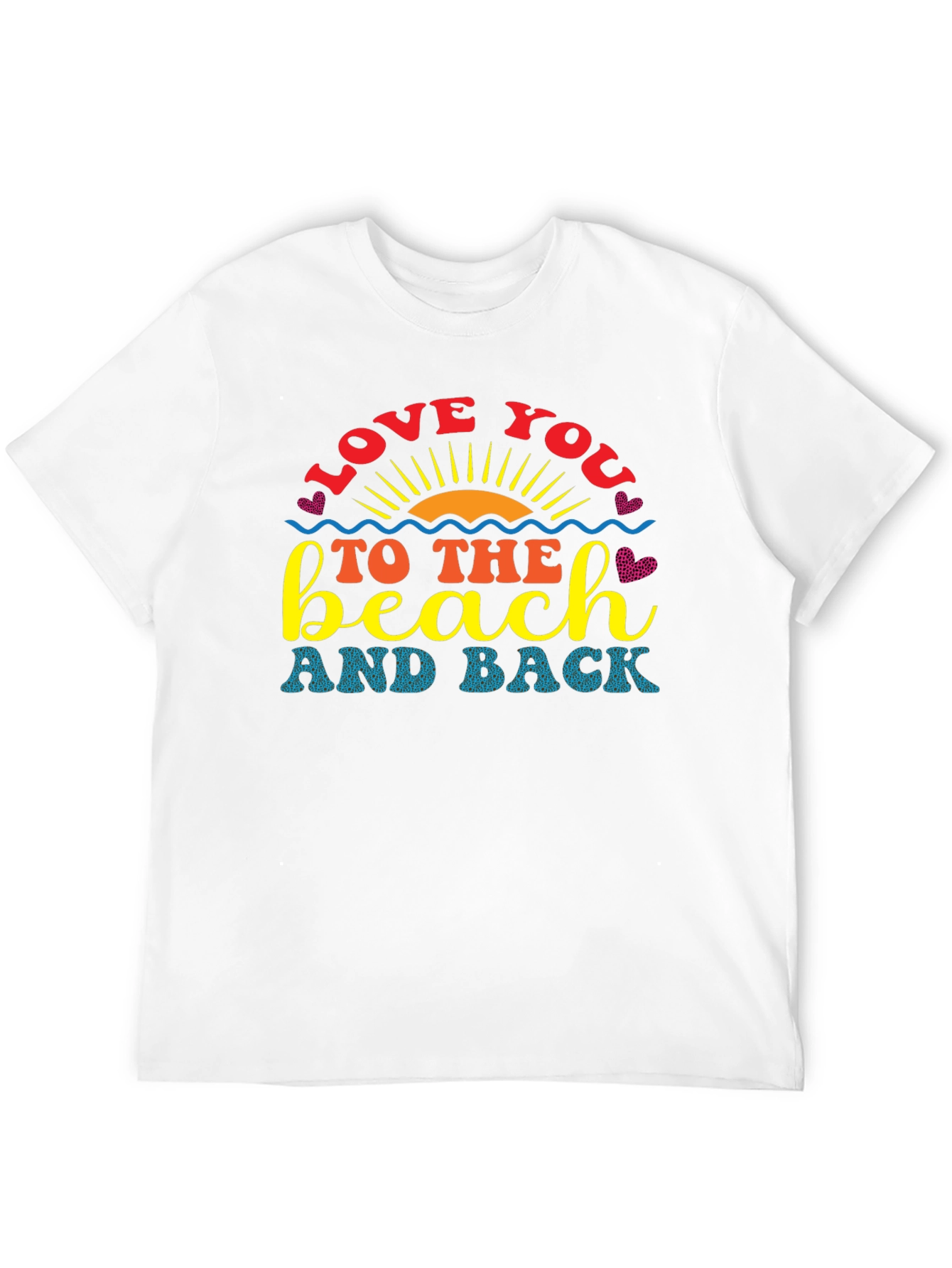 Love You To The Beach Graphic T-Shirt