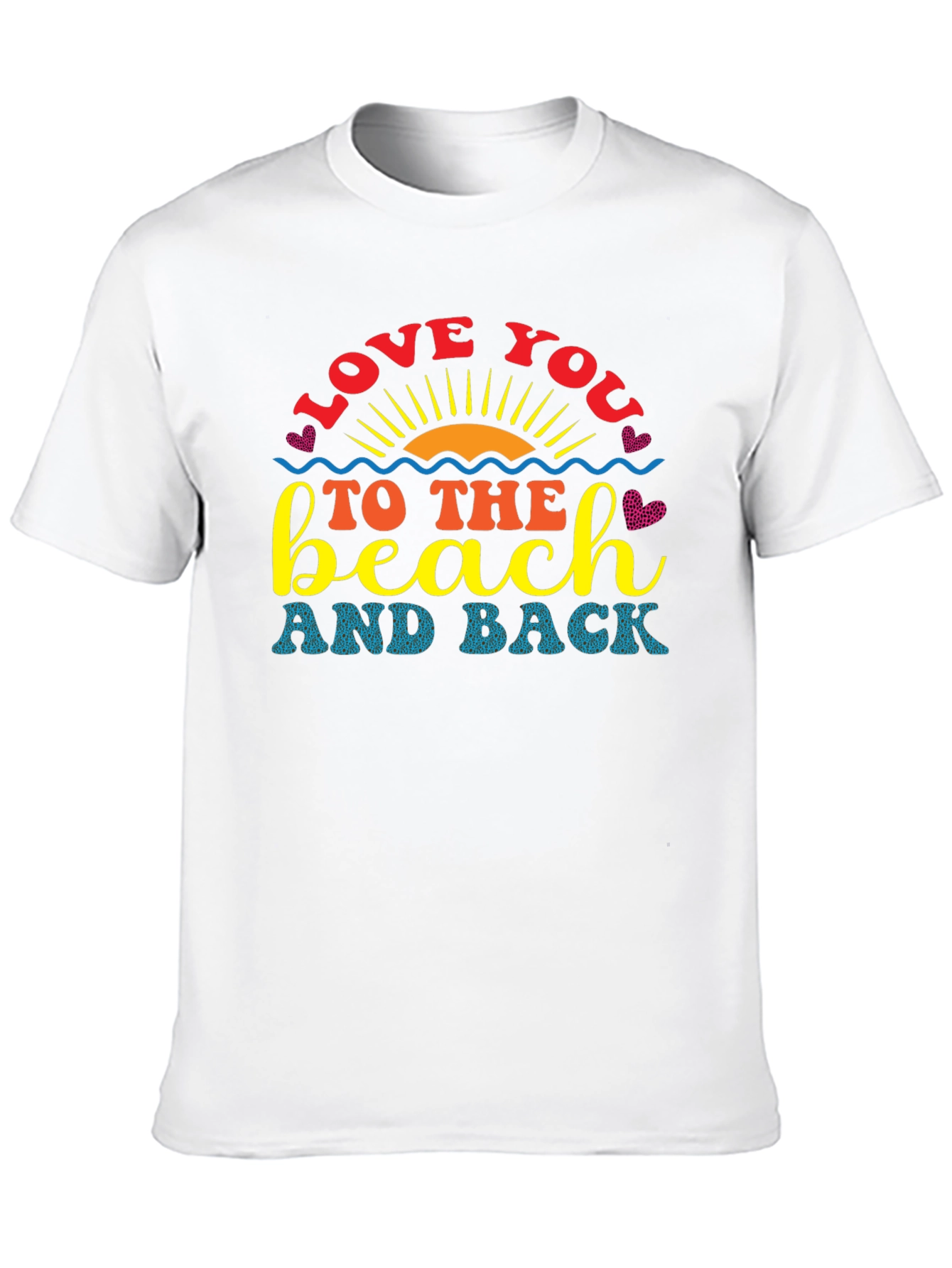 Love You To The Beach Graphic T-Shirt