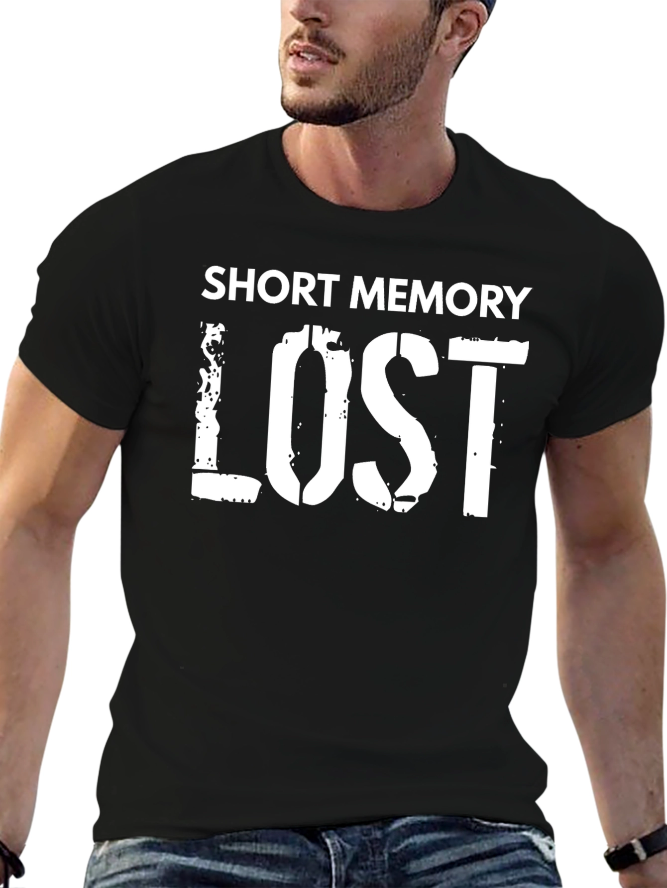 Short Memory Lost Graphic T-Shirt