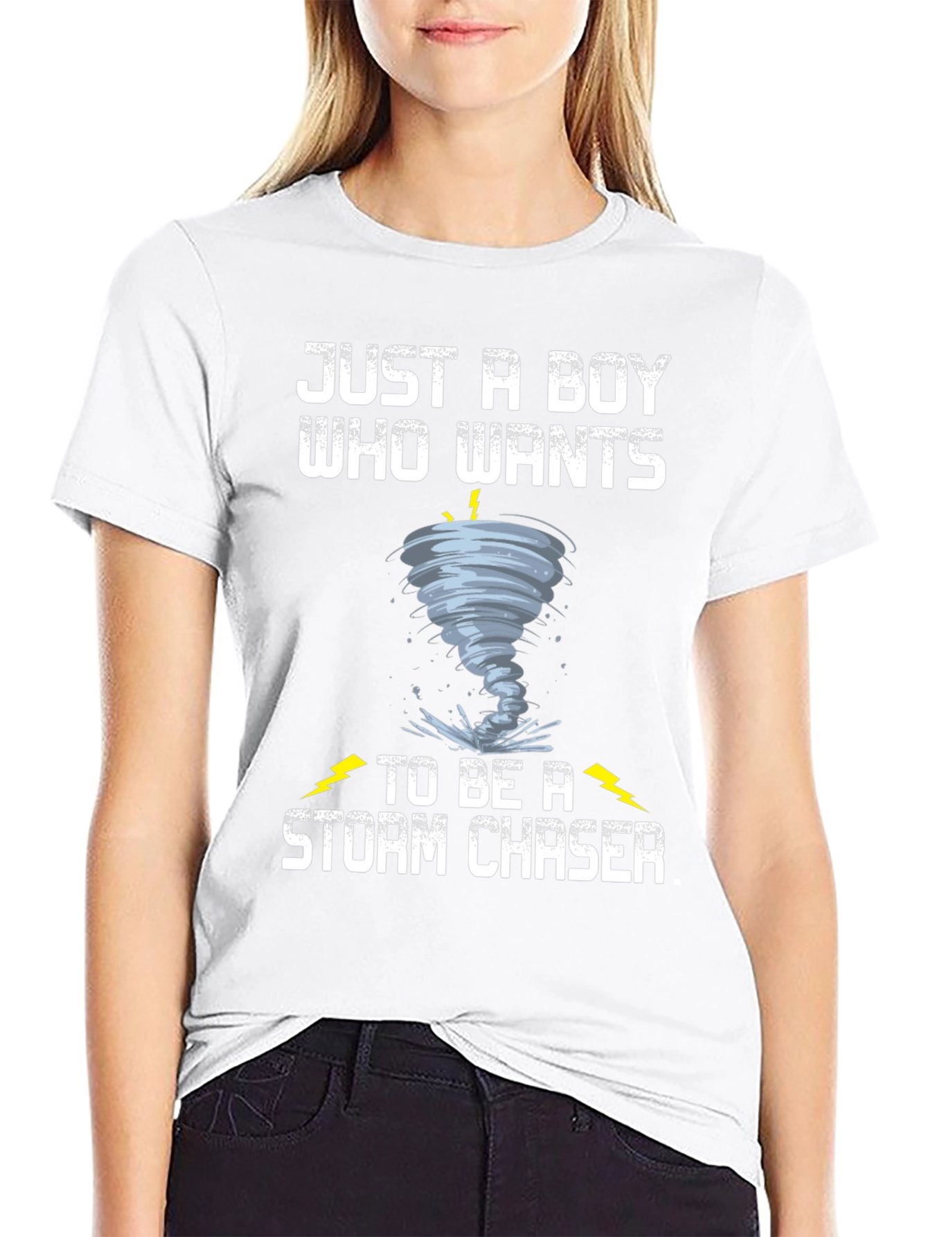 Storm Chaser Boys T-Shirt - Tornado Design