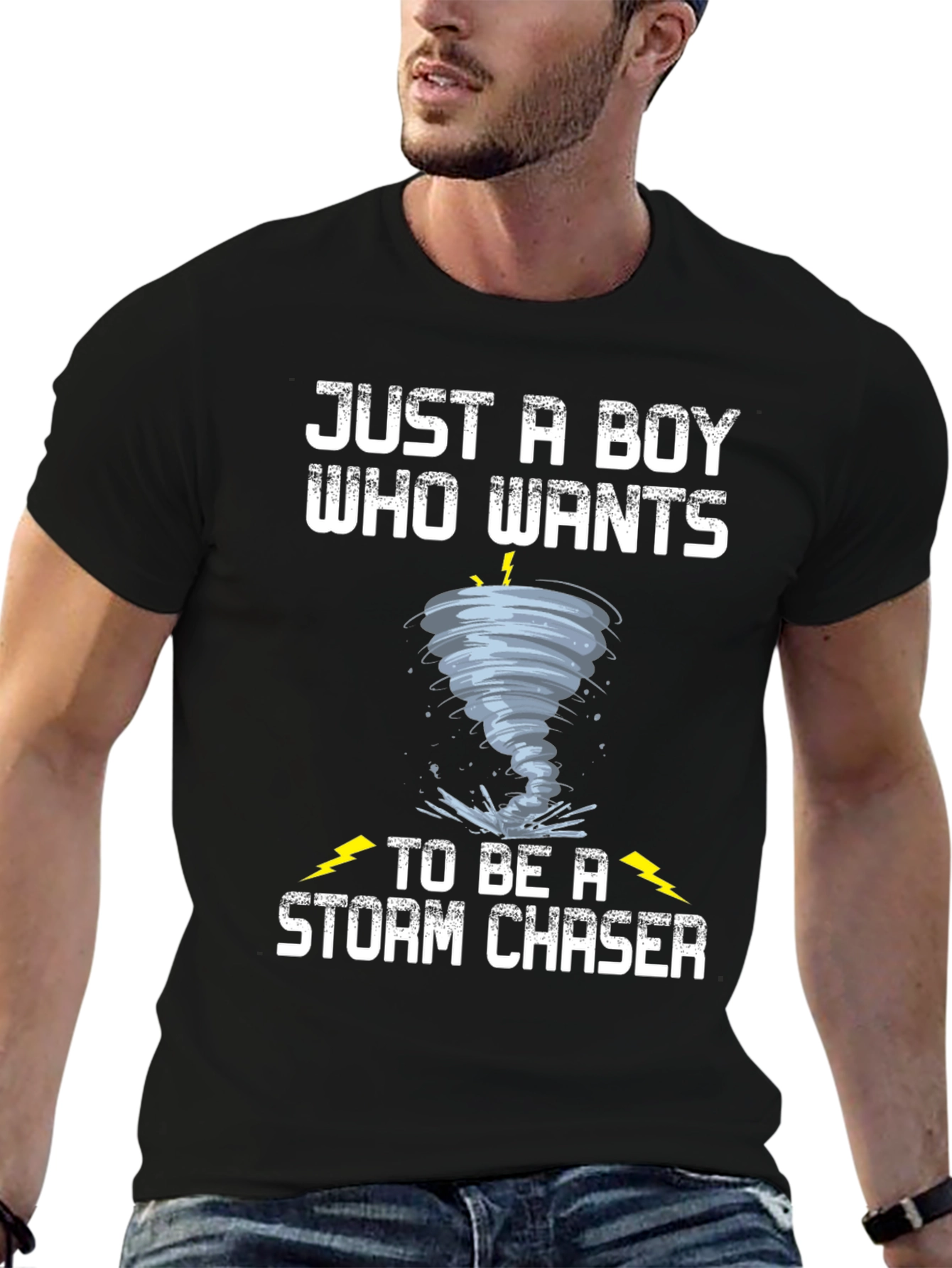 Storm Chaser Boys T-Shirt - Tornado Design