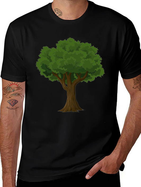 Tree Graphic Black T-Shirt - Nature Lovers Tee