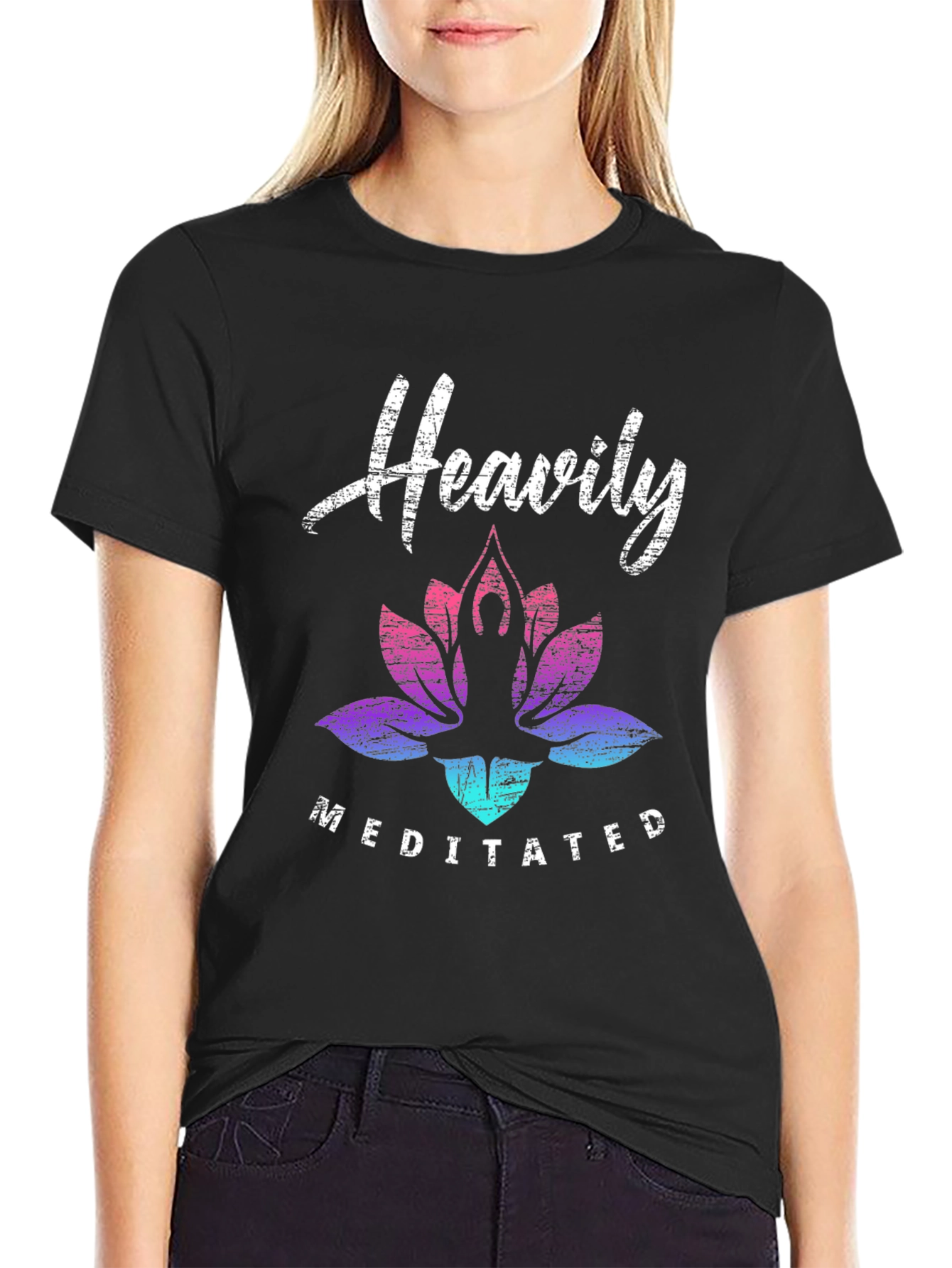 Heavily Meditated Black T-Shirt