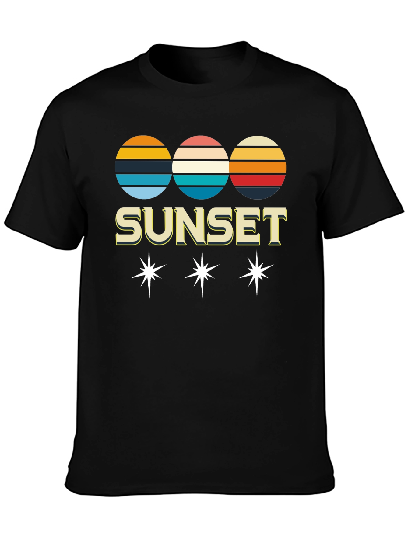 Retro Sunset Graphic Tee - Classic Style