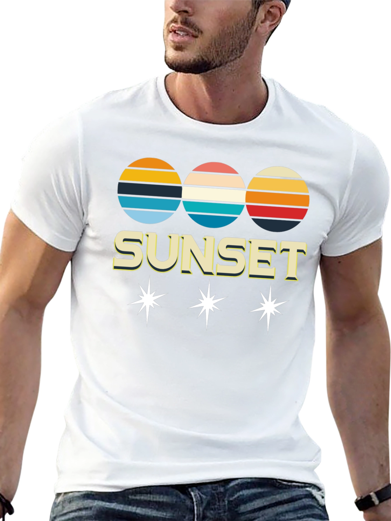 Retro Sunset Graphic Tee - Classic Style