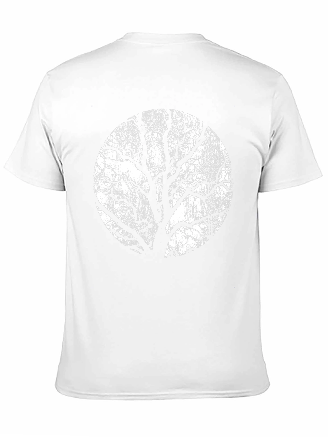 Black T-Shirt with Tree Silhouette