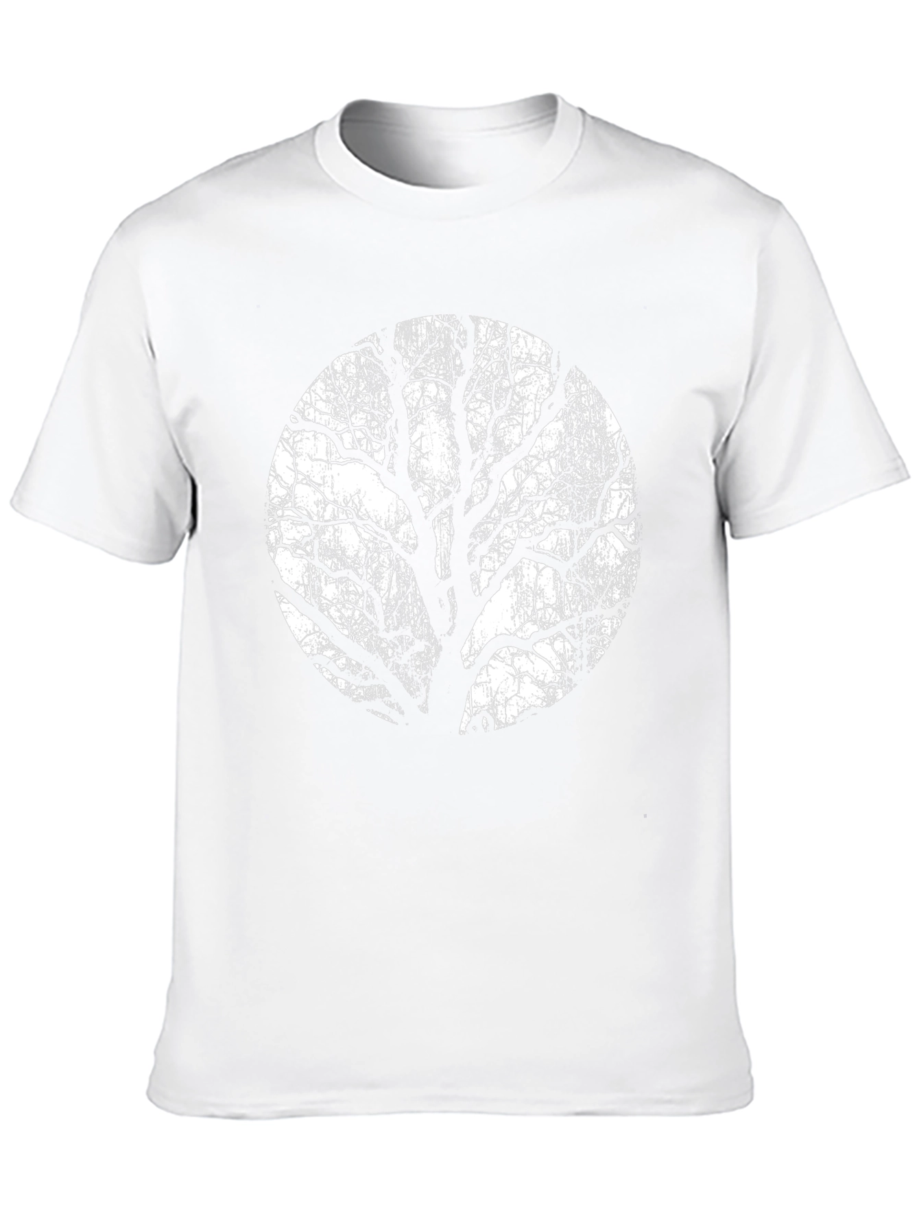 Black T-Shirt with Tree Silhouette
