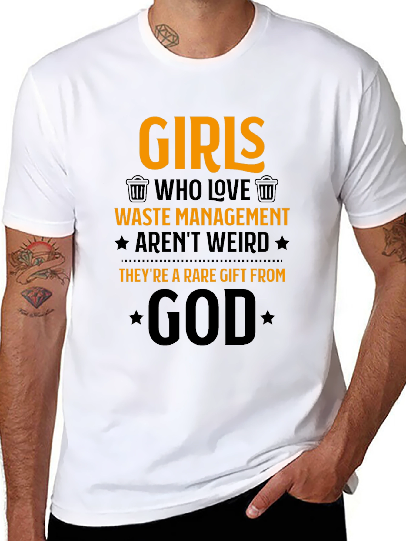 Girls Who Love Waste Management Graphic T-Shirt
