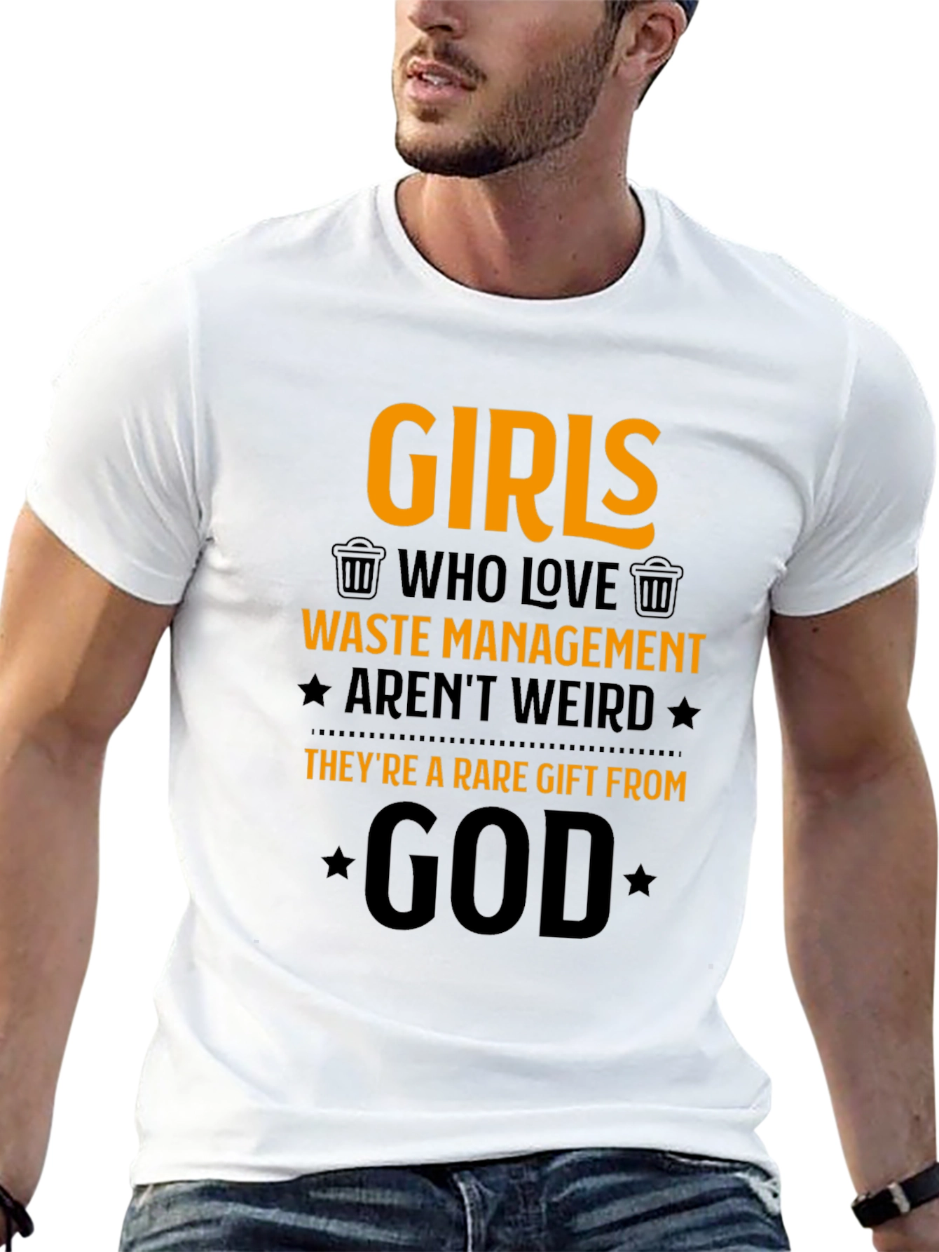 Girls Who Love Waste Management Graphic T-Shirt
