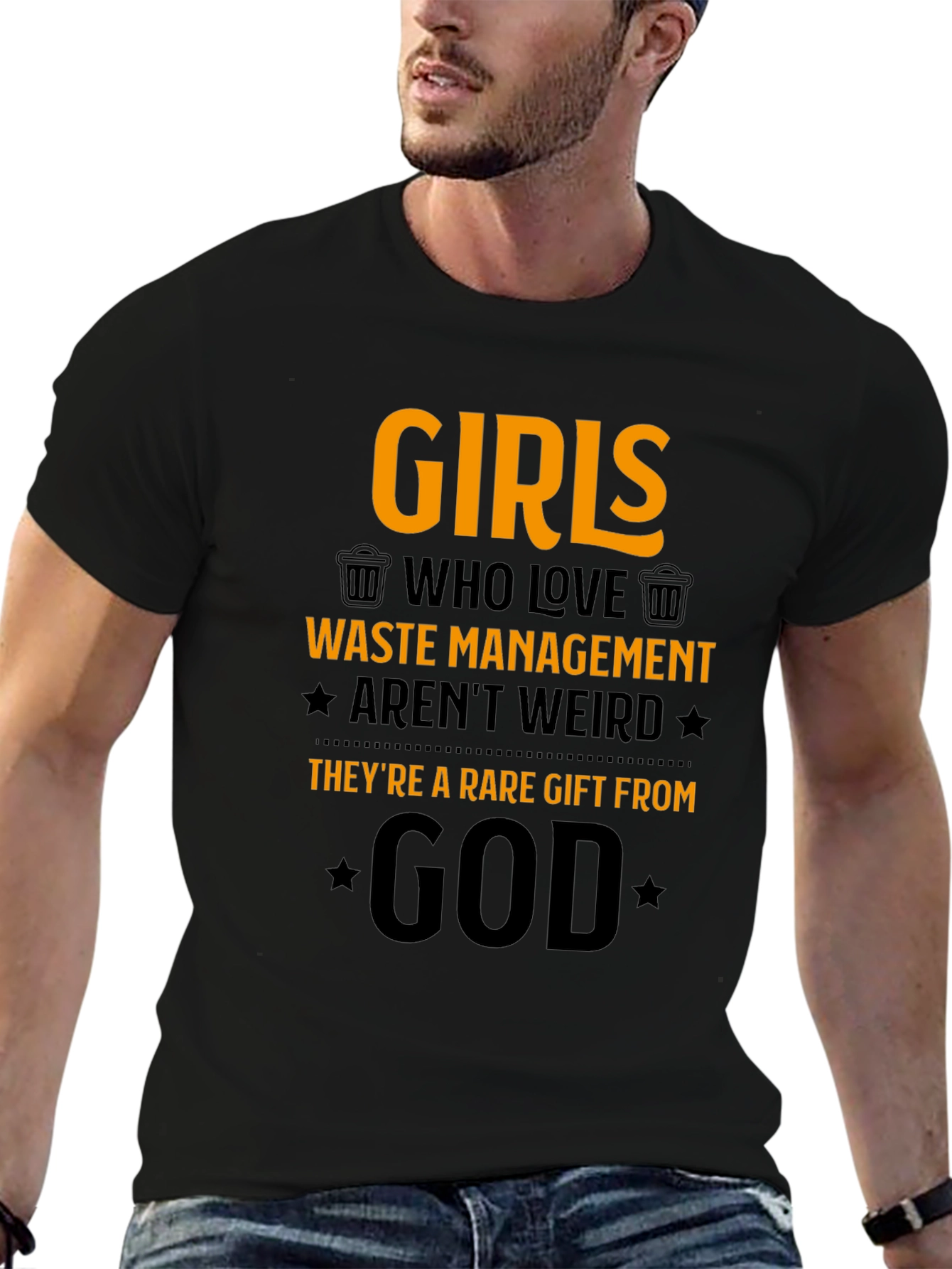Girls Who Love Waste Management Graphic T-Shirt