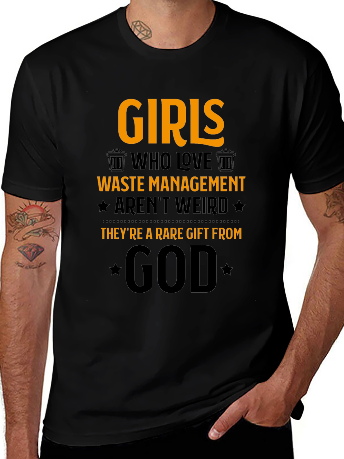 Girls Who Love Waste Management Graphic T-Shirt