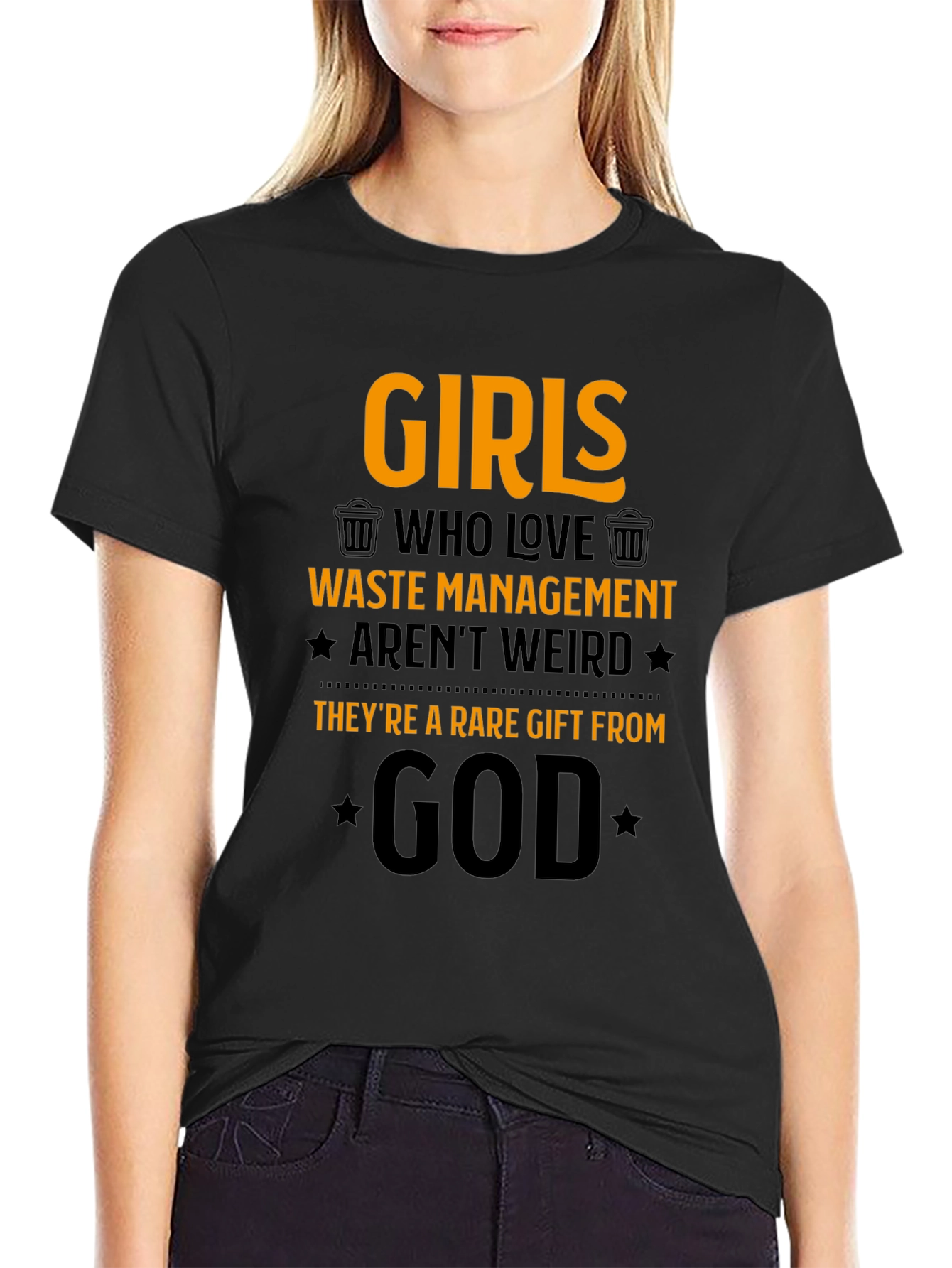 Girls Who Love Waste Management Graphic T-Shirt