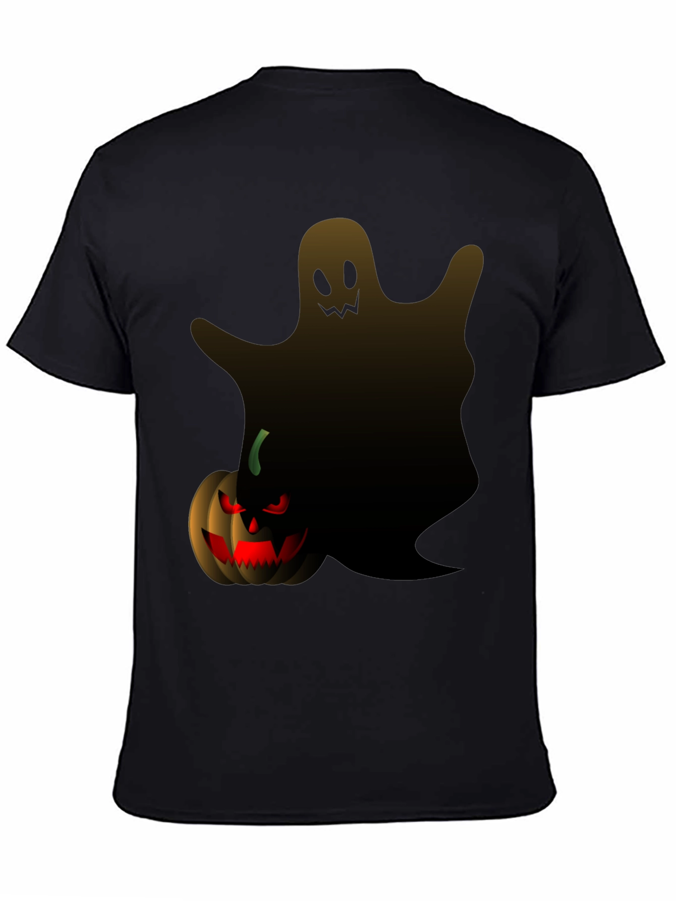 Halloween Ghost & Pumpkin Graphic Tee