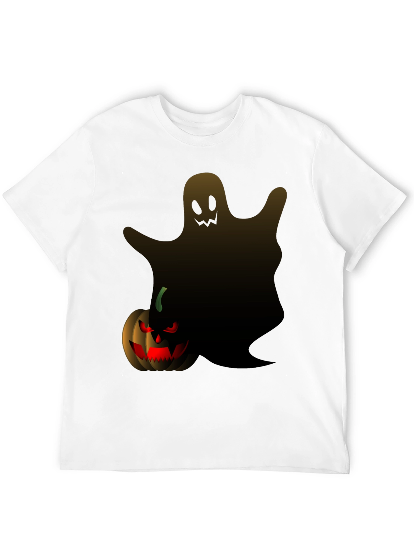 Halloween Ghost & Pumpkin Graphic Tee