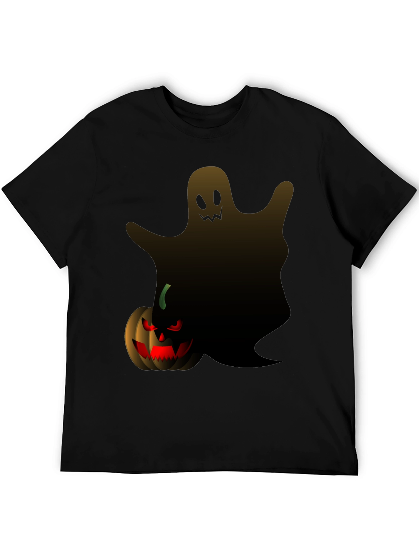Halloween Ghost & Pumpkin Graphic Tee