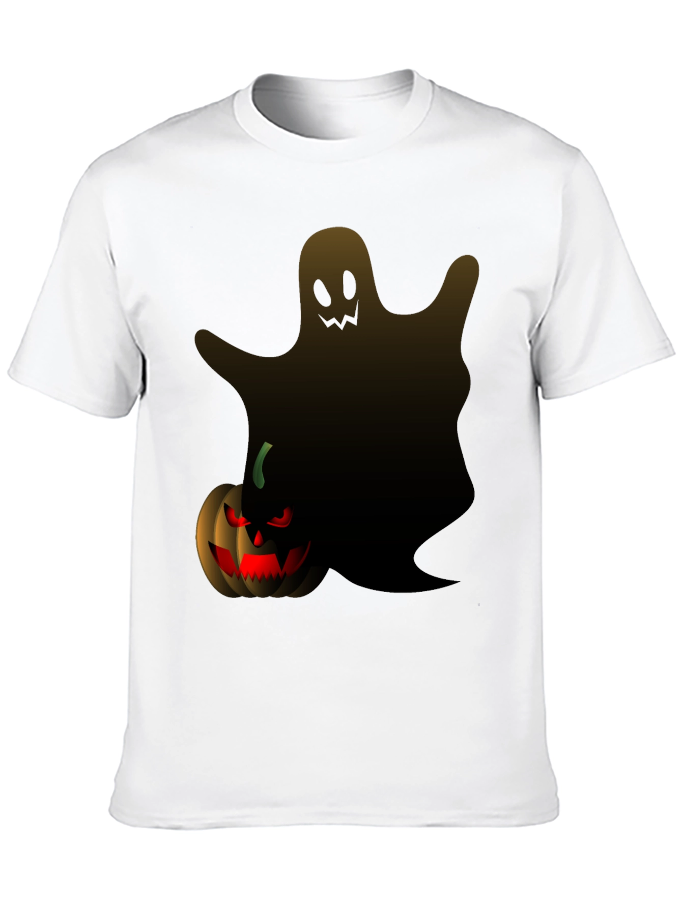 Halloween Ghost & Pumpkin Graphic Tee