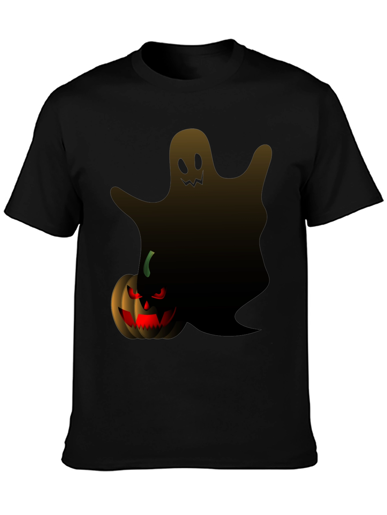 Halloween Ghost & Pumpkin Graphic Tee