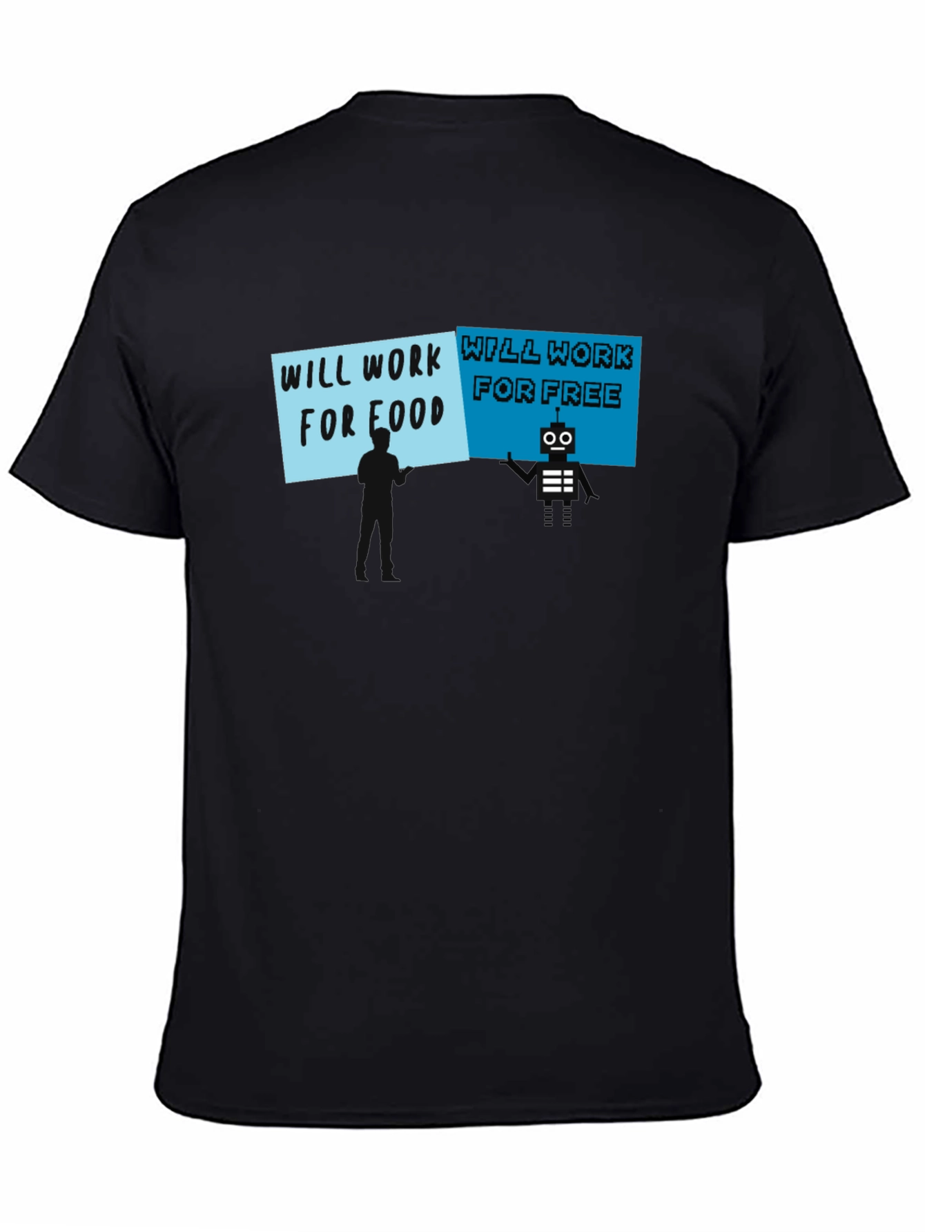 Will Work for Food vs. Free T-Shirt