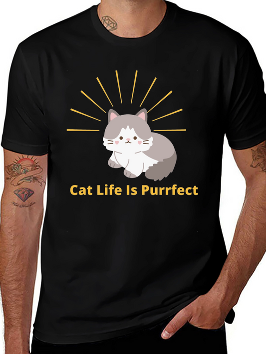 Cat Life Is Purrfect T-Shirt