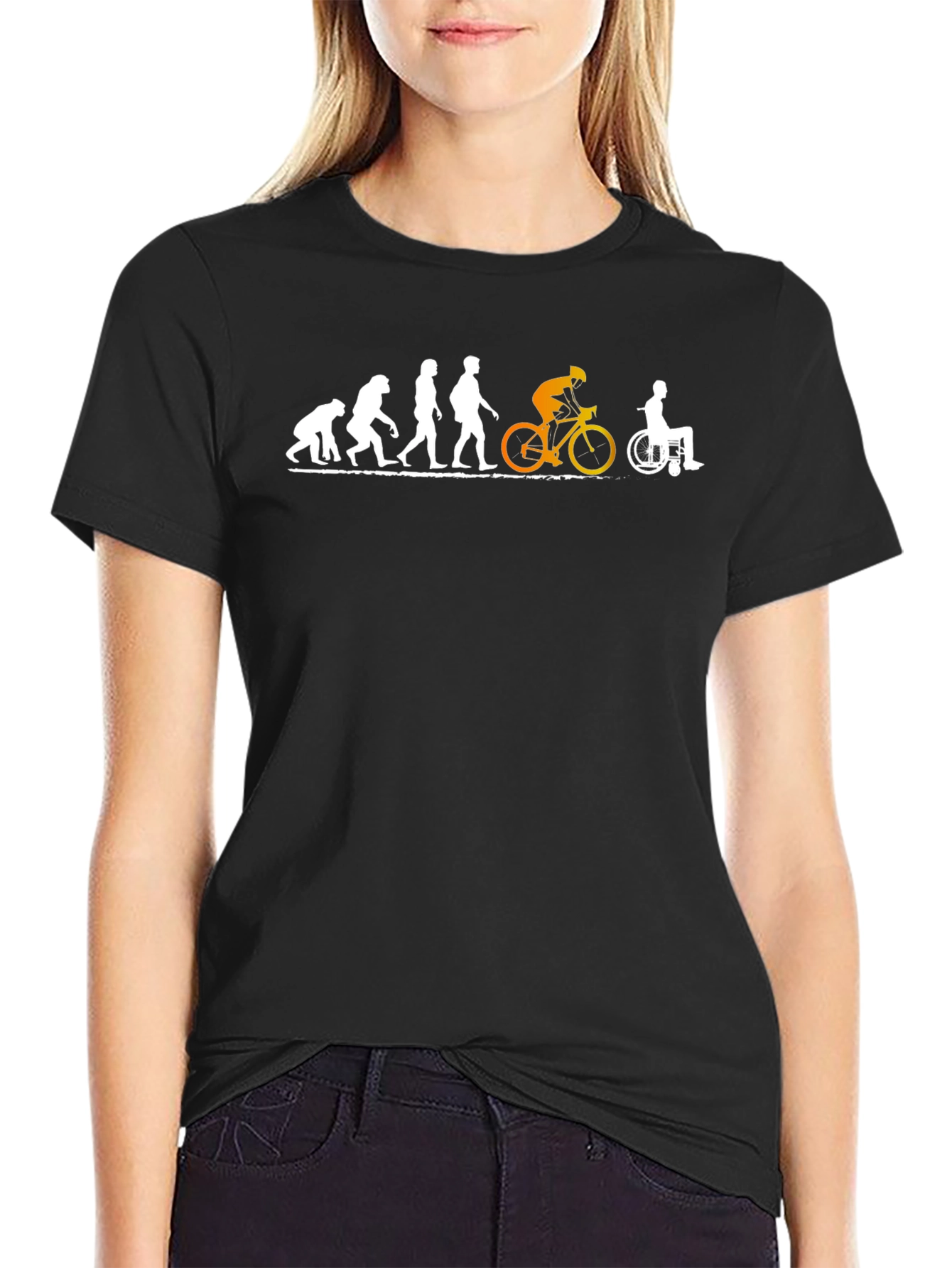 Evolution of Cyclist Funny T-Shirt