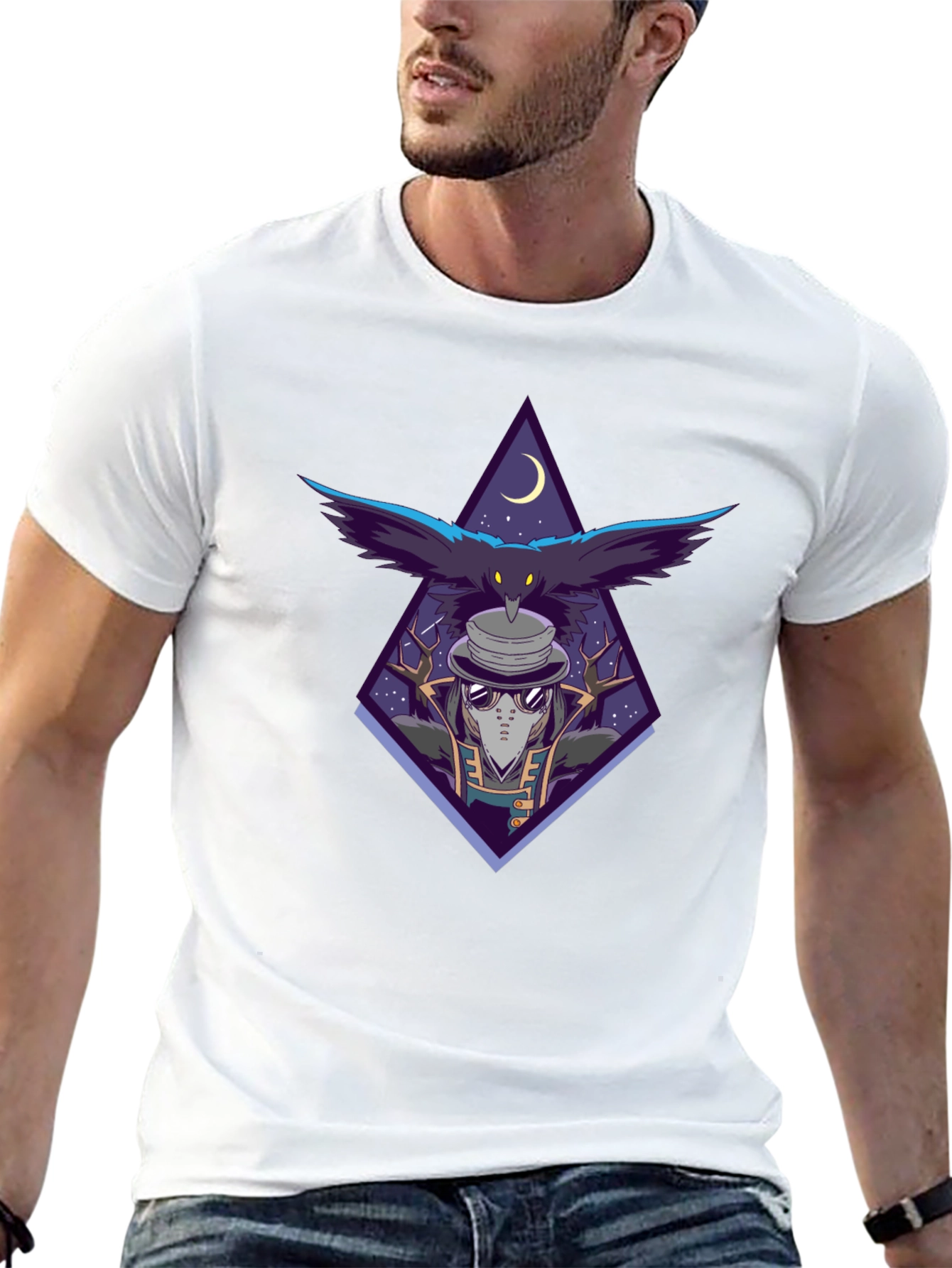 Raven Doctor Graphic Tee - Stylish Mens T-Shirt