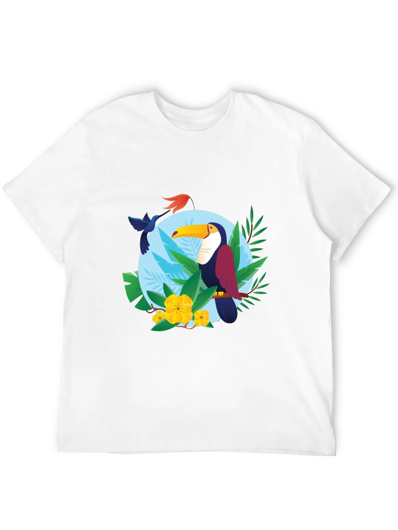 Tropical Toucan Graphic Tee - Vibrant & Comfortable
