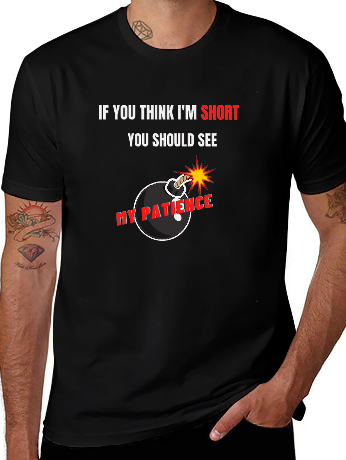 Short Patience Bomb Graphic Tee