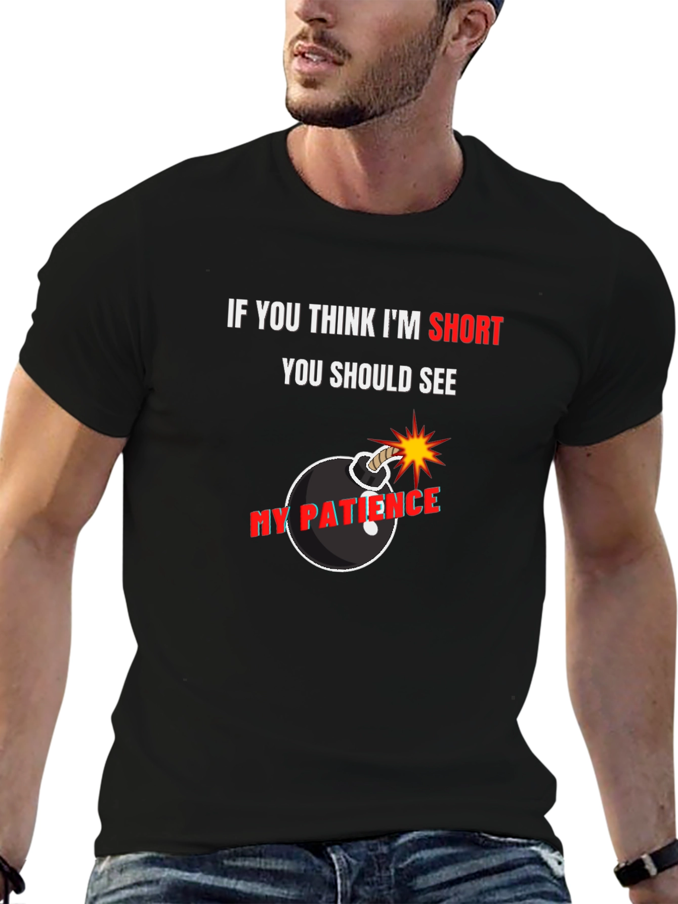 Short Patience Bomb Graphic Tee