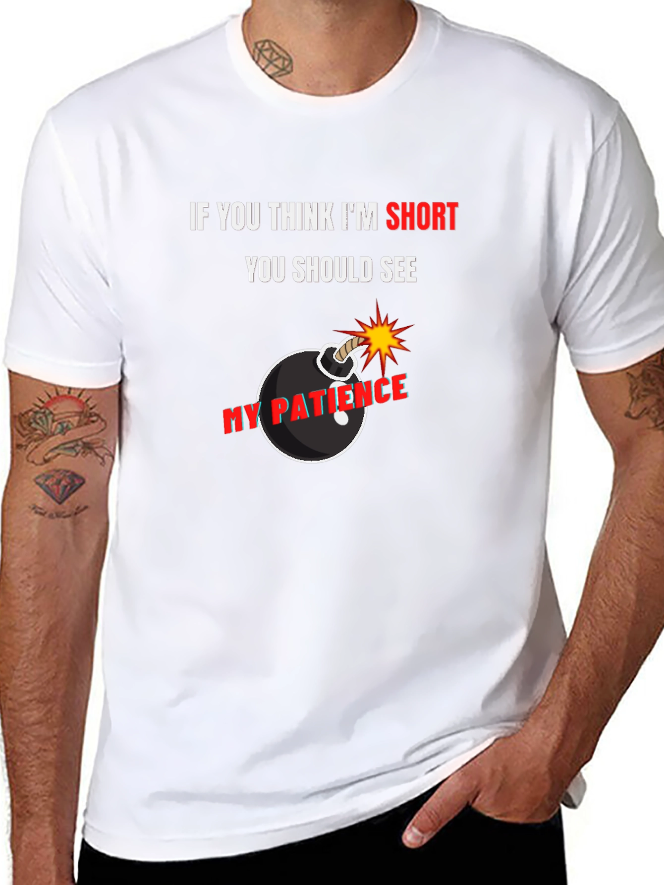 Short Patience Bomb Graphic Tee
