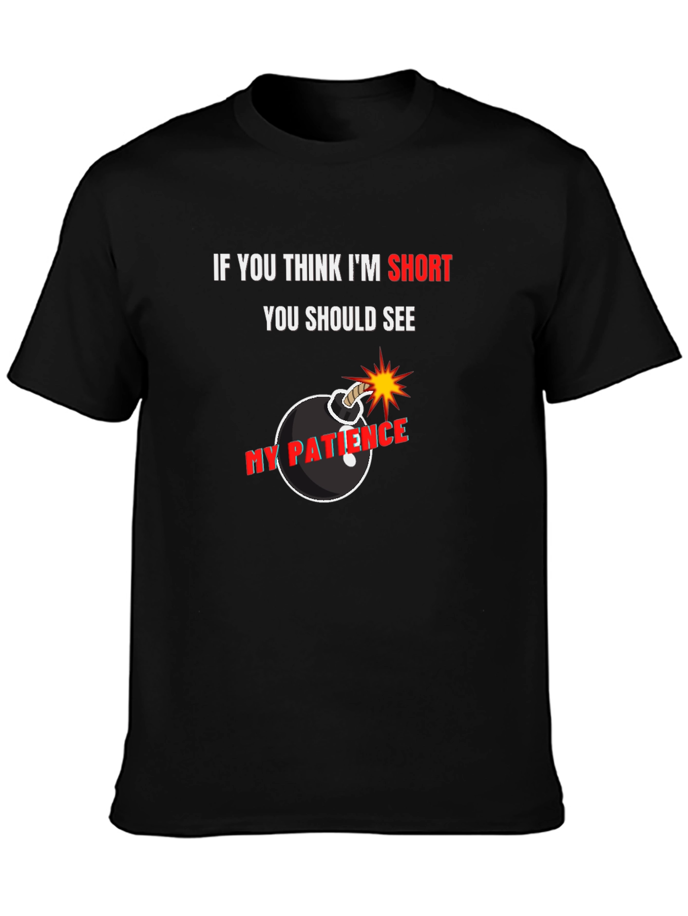 Short Patience Bomb Graphic Tee