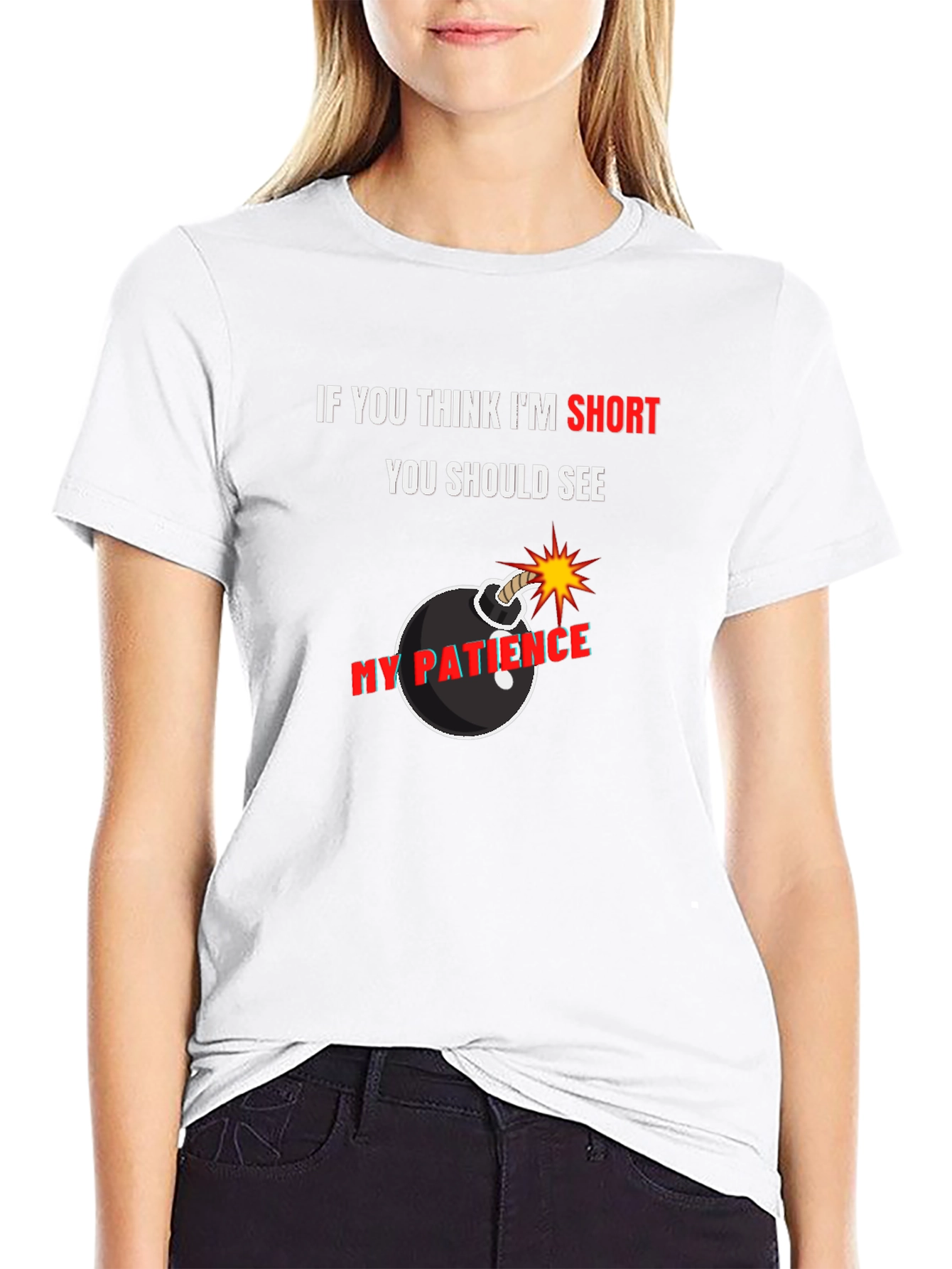 Short Patience Bomb Graphic Tee