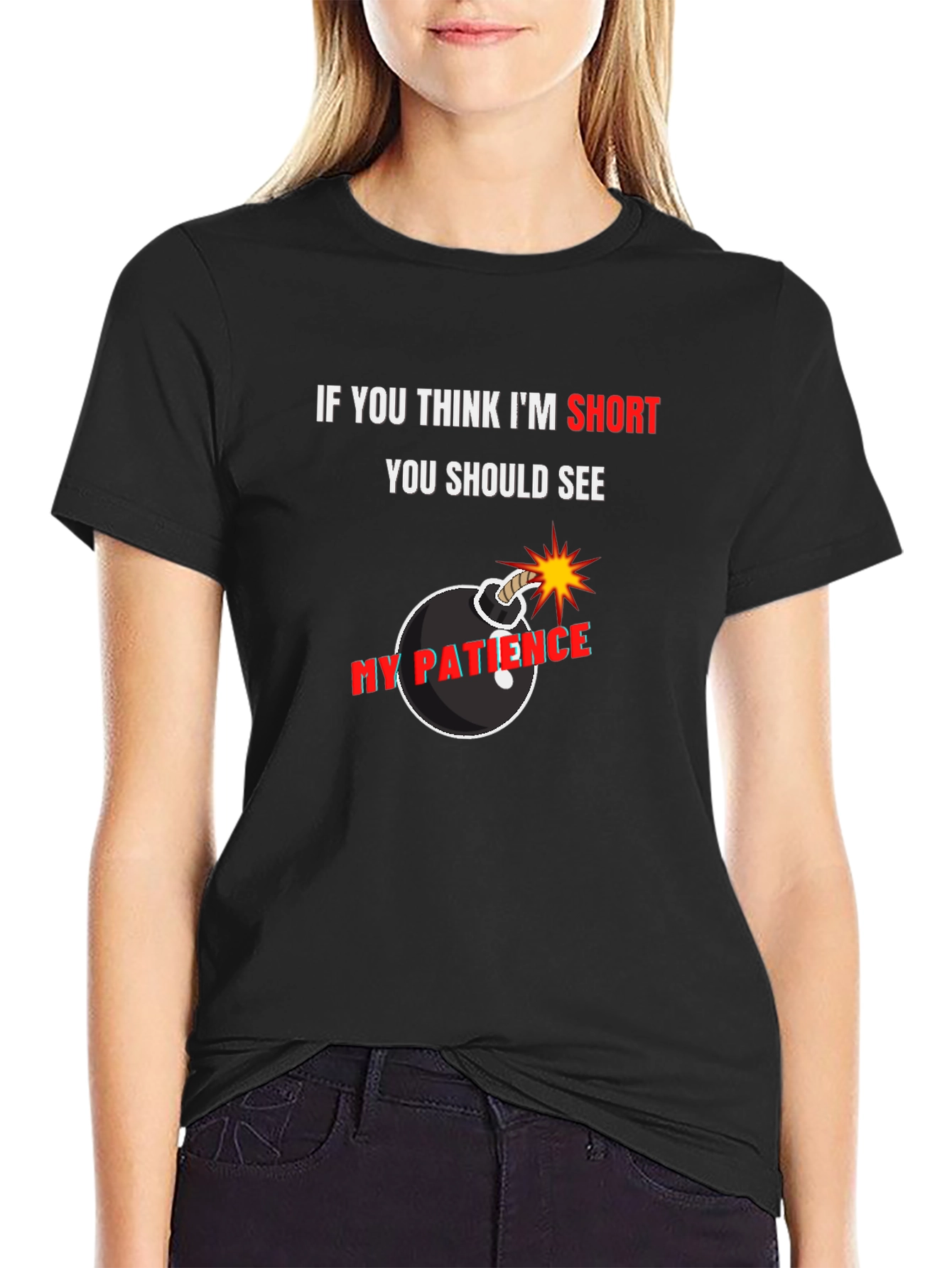Short Patience Bomb Graphic Tee